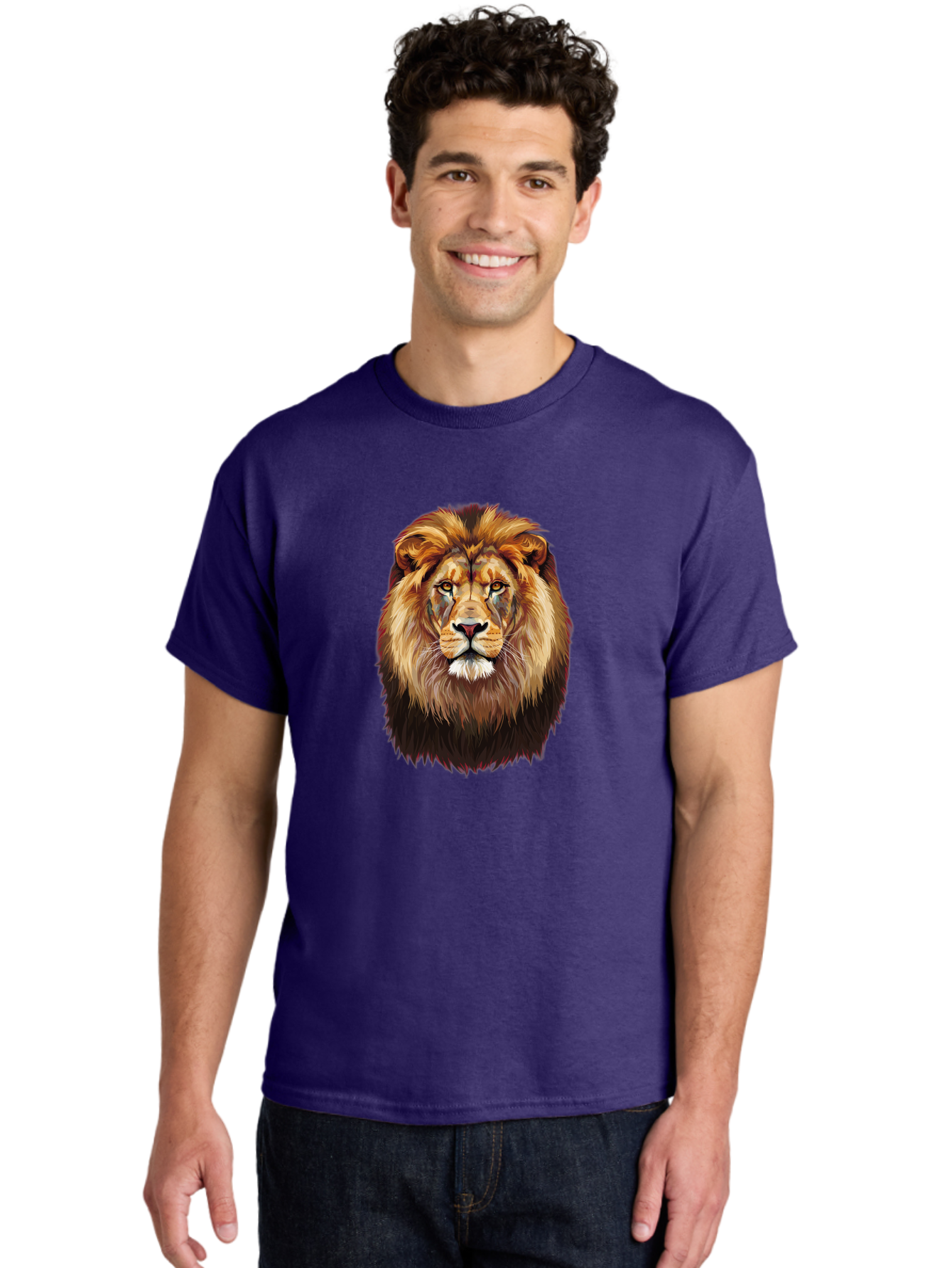 Lion-Head-1 Men'S Graphic Tee, 100% Cotton, Comfortable Casual Summer Wear, Machine Washable, Vintage Camera, Old Camera, Antique Camera, Black Camera, Classic Photography, Photography Equipment, Nostalgic Device, Film Camera, Camera Art Bao592