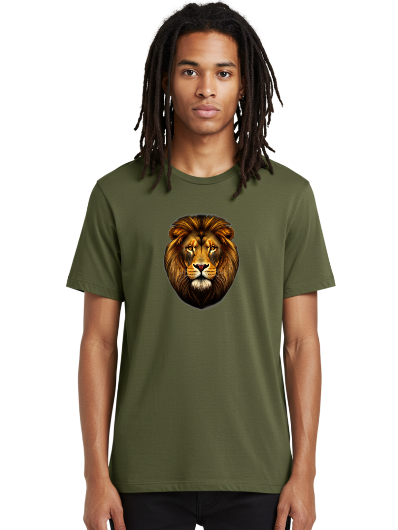 Lion-Head-2 Men'S Graphic Tee, 100% Cotton, Comfortable Casual Summer Wear, Machine Washable, Vintage Camera, Old Camera, Antique Camera, Black Camera, Classic Photography, Photography Equipment, Nostalgic Device, Film Camera, Camera Art Bao593
