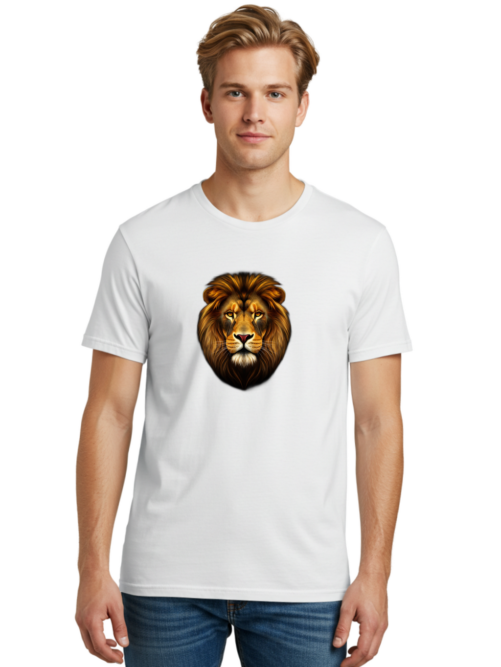 Lion-Head-2 Men'S Graphic Tee, 100% Cotton, Comfortable Casual Summer Wear, Machine Washable, Vintage Camera, Old Camera, Antique Camera, Black Camera, Classic Photography, Photography Equipment, Nostalgic Device, Film Camera, Camera Art Bao593