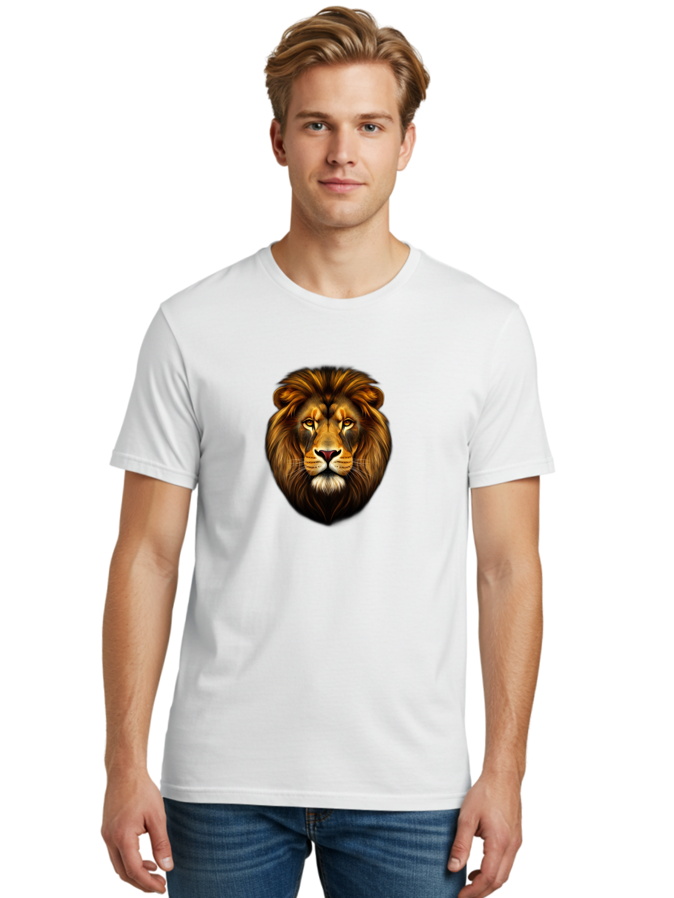 Lion-Head-2 Men'S Graphic Tee, 100% Cotton, Comfortable Casual Summer Wear, Machine Washable, Vintage Camera, Old Camera, Antique Camera, Black Camera, Classic Photography, Photography Equipment, Nostalgic Device, Film Camera, Camera Art Bao593