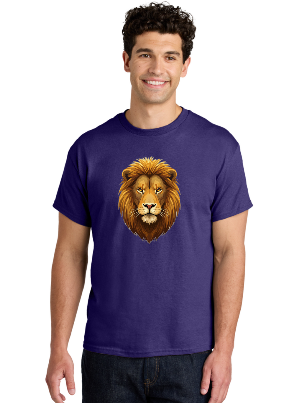 Lion-Head-3 Men'S Graphic Tee, 100% Cotton, Comfortable Casual Summer Wear, Machine Washable, Vintage Camera, Old Camera, Antique Camera, Black Camera, Classic Photography, Photography Equipment, Nostalgic Device, Film Camera, Camera Art Bao594