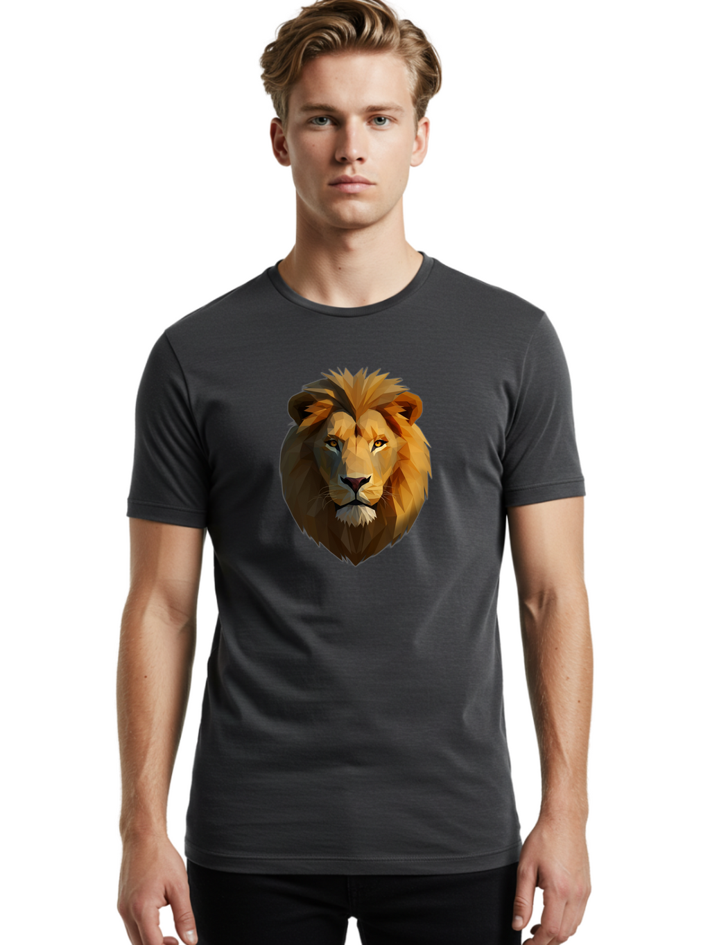 Lion-Head-4 Men'S Graphic Tee, 100% Cotton, Comfortable Casual Summer Wear, Machine Washable, Vintage Camera, Old Camera, Antique Camera, Black Camera, Classic Photography, Photography Equipment, Nostalgic Device, Film Camera, Camera Art Bao595
