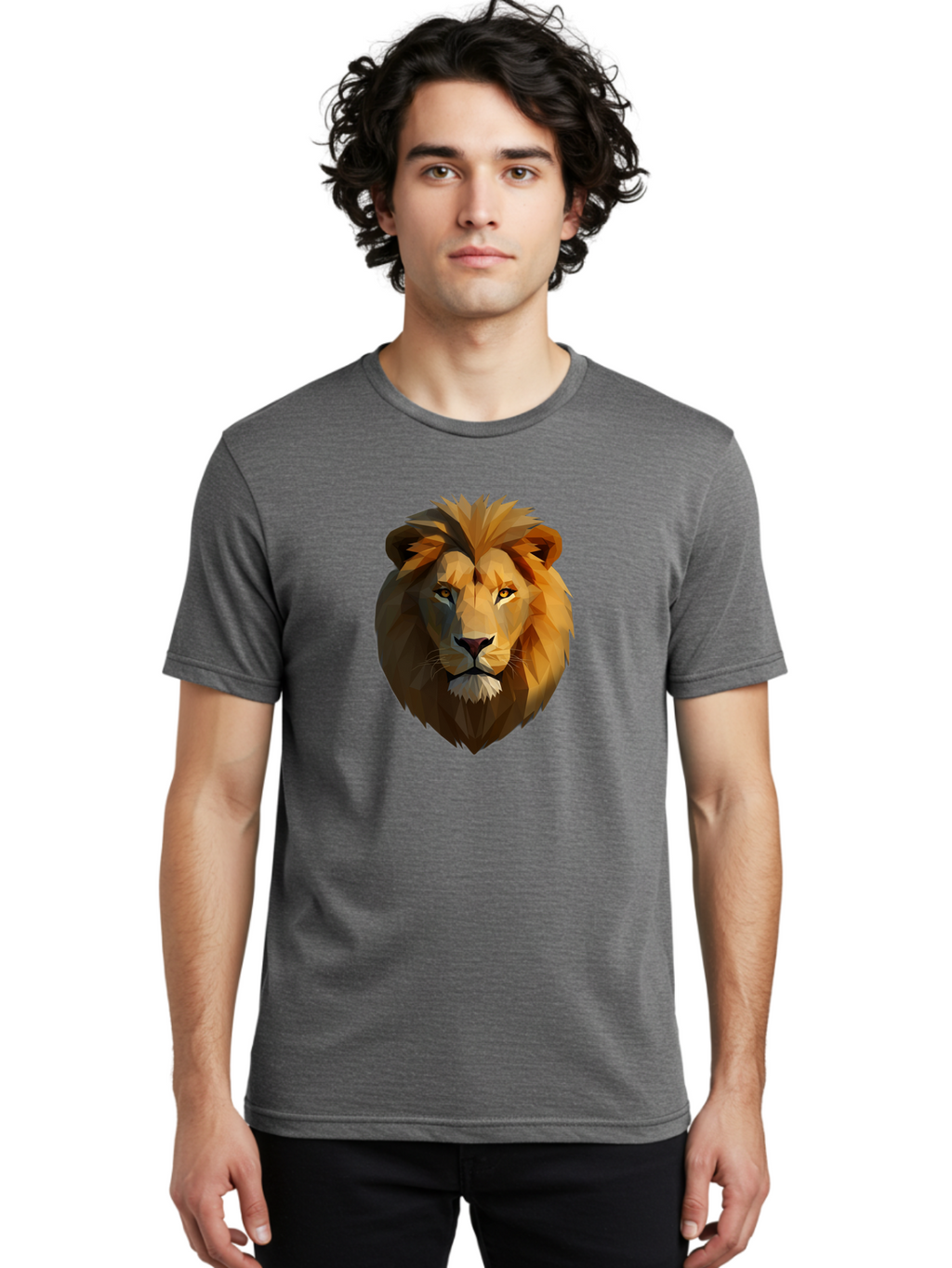 Lion-Head-4 Men'S Graphic Tee, 100% Cotton, Comfortable Casual Summer Wear, Machine Washable, Vintage Camera, Old Camera, Antique Camera, Black Camera, Classic Photography, Photography Equipment, Nostalgic Device, Film Camera, Camera Art Bao595