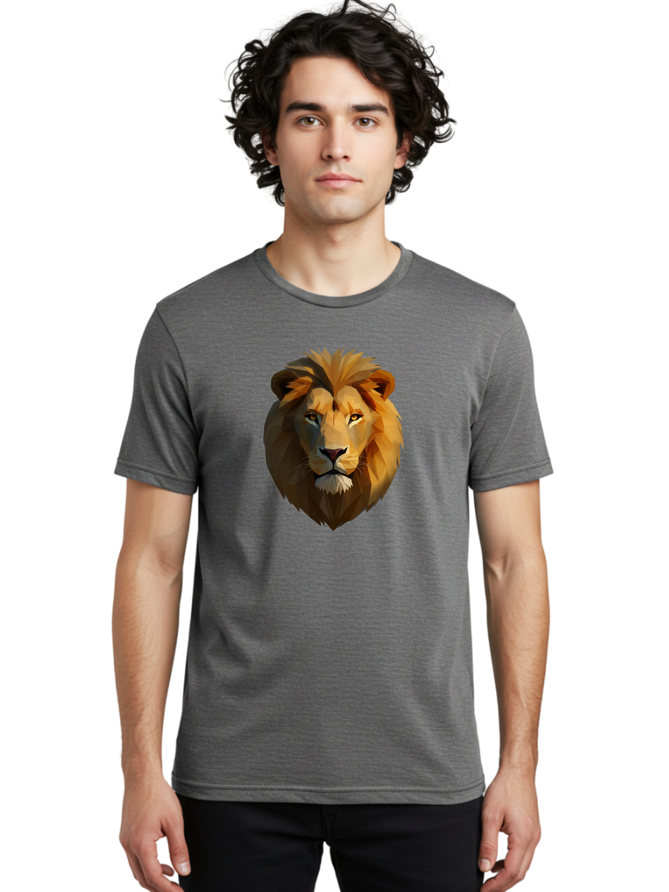 Lion-Head-4 Men'S Graphic Tee, 100% Cotton, Comfortable Casual Summer Wear, Machine Washable, Vintage Camera, Old Camera, Antique Camera, Black Camera, Classic Photography, Photography Equipment, Nostalgic Device, Film Camera, Camera Art Bao595