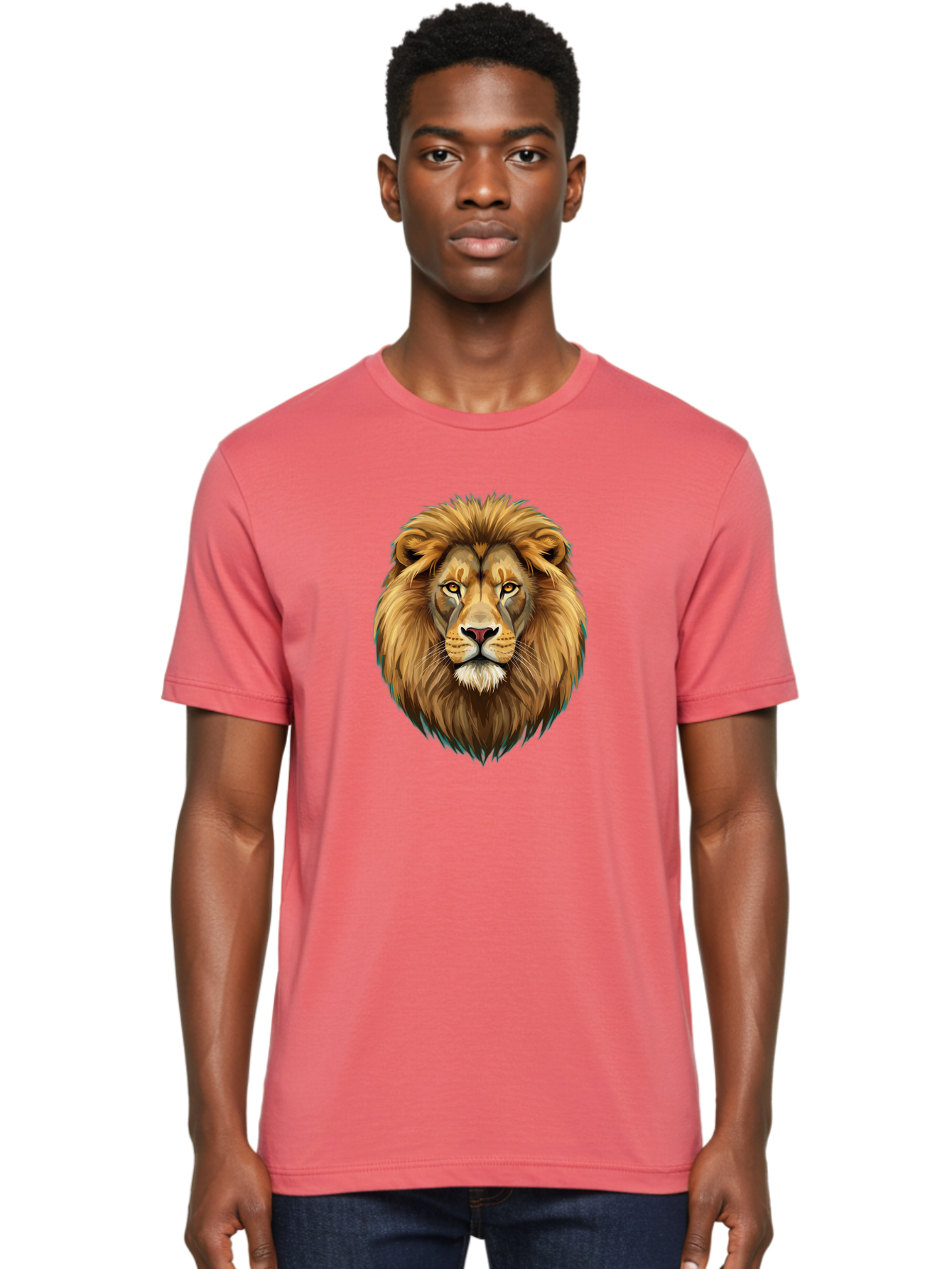 Lion-Head-5 Men'S Graphic Tee, 100% Cotton, Comfortable Casual Summer Wear, Machine Washable, Vintage Camera, Old Camera, Antique Camera, Black Camera, Classic Photography, Photography Equipment, Nostalgic Device, Film Camera, Camera Art Bao596