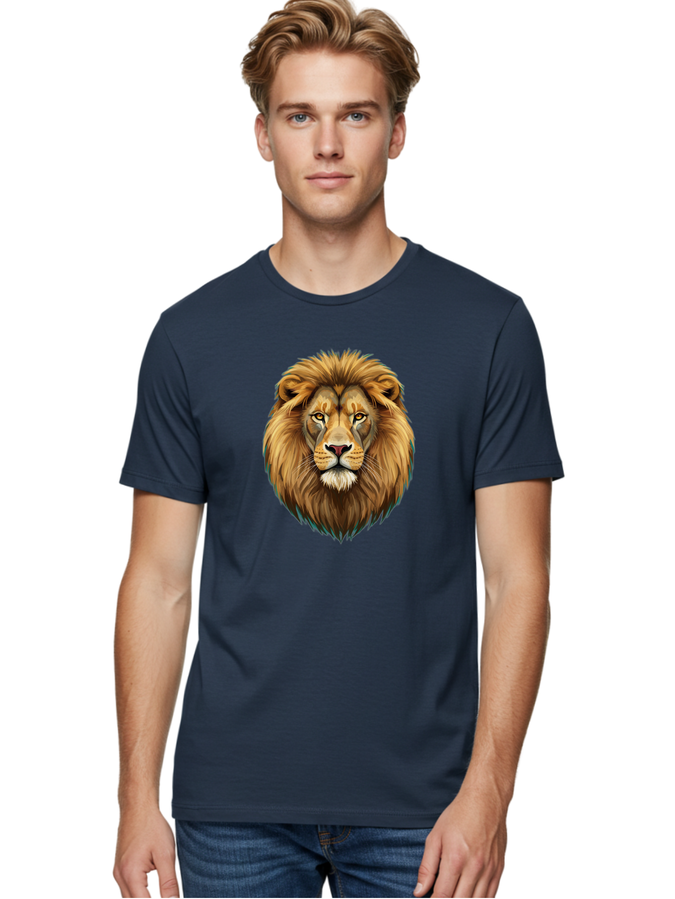 Lion-Head-5 Men'S Graphic Tee, 100% Cotton, Comfortable Casual Summer Wear, Machine Washable, Vintage Camera, Old Camera, Antique Camera, Black Camera, Classic Photography, Photography Equipment, Nostalgic Device, Film Camera, Camera Art Bao596