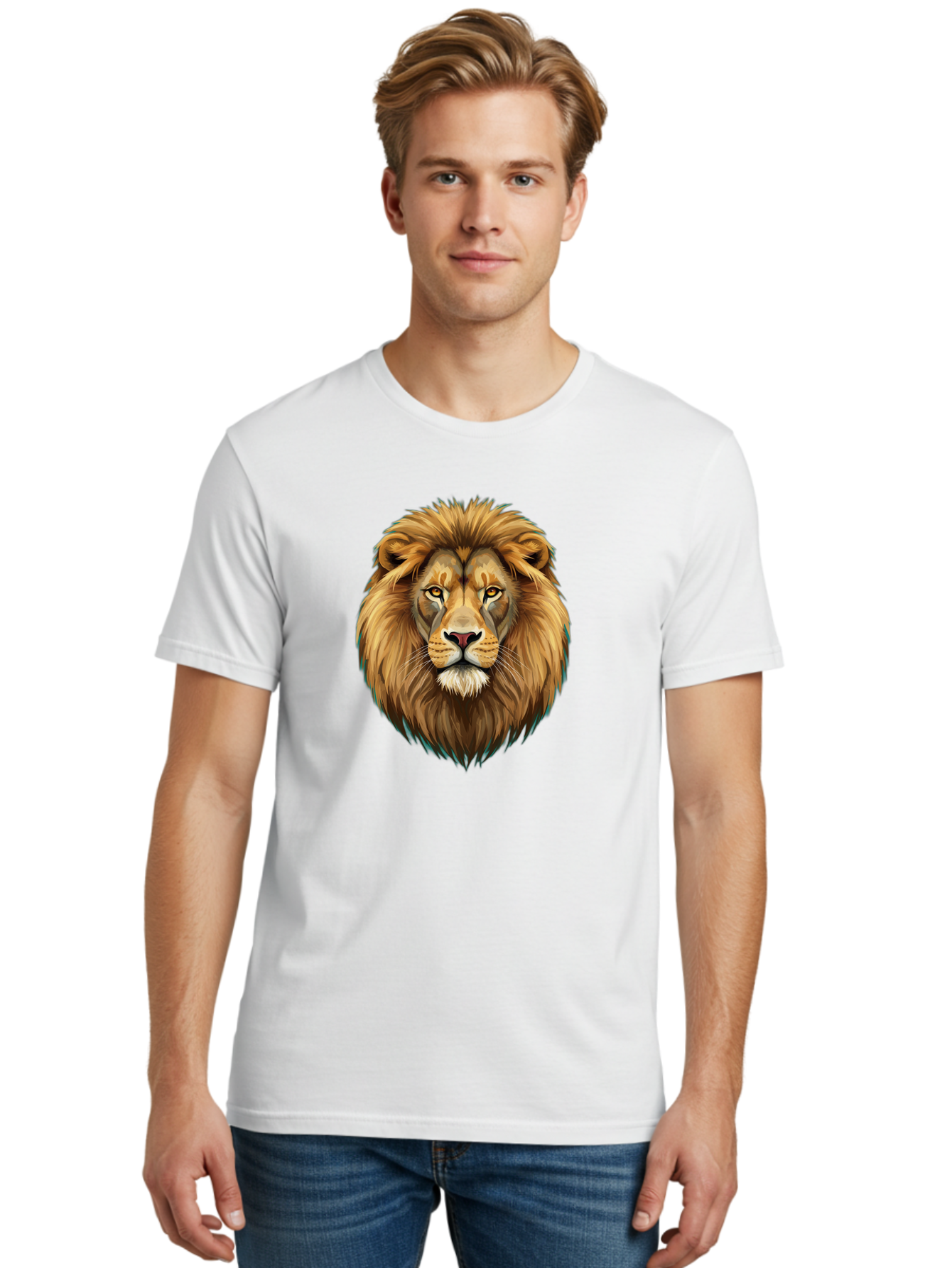 Lion-Head-5 Men'S Graphic Tee, 100% Cotton, Comfortable Casual Summer Wear, Machine Washable, Vintage Camera, Old Camera, Antique Camera, Black Camera, Classic Photography, Photography Equipment, Nostalgic Device, Film Camera, Camera Art Bao596