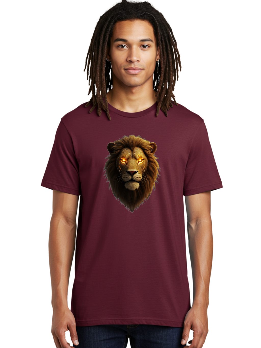 Lion-Head-6 Men'S Graphic Tee, 100% Cotton, Comfortable Casual Summer Wear, Machine Washable, Vintage Camera, Old Camera, Antique Camera, Black Camera, Classic Photography, Photography Equipment, Nostalgic Device, Film Camera, Camera Art Bao597