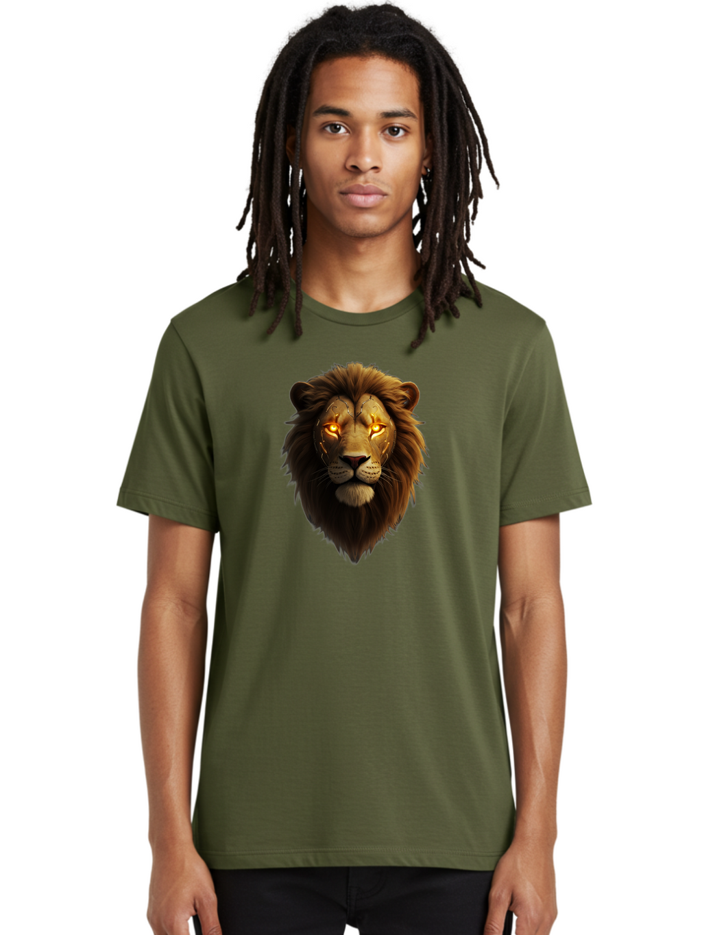 Lion-Head-6 Men'S Graphic Tee, 100% Cotton, Comfortable Casual Summer Wear, Machine Washable, Vintage Camera, Old Camera, Antique Camera, Black Camera, Classic Photography, Photography Equipment, Nostalgic Device, Film Camera, Camera Art Bao597
