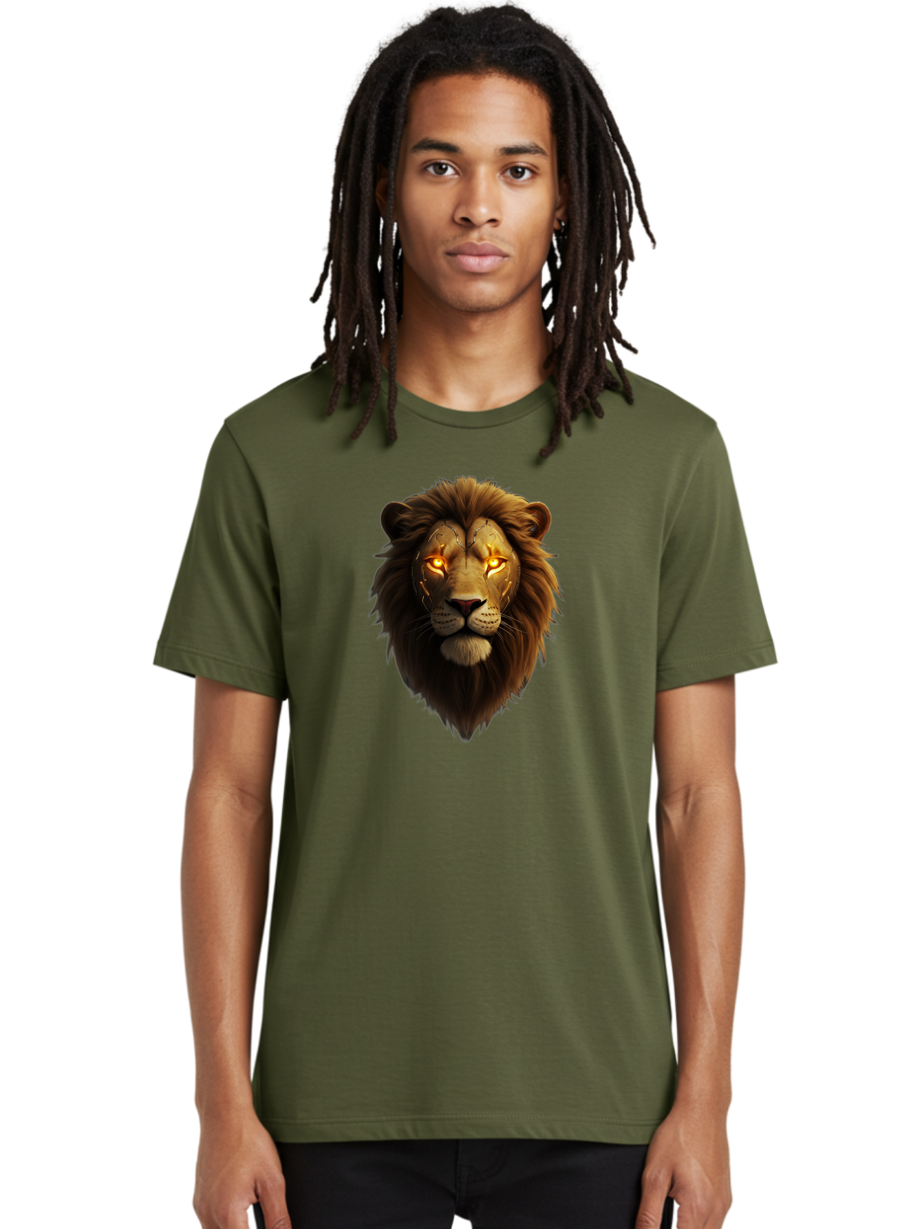 Lion-Head-6 Men'S Graphic Tee, 100% Cotton, Comfortable Casual Summer Wear, Machine Washable, Vintage Camera, Old Camera, Antique Camera, Black Camera, Classic Photography, Photography Equipment, Nostalgic Device, Film Camera, Camera Art Bao597