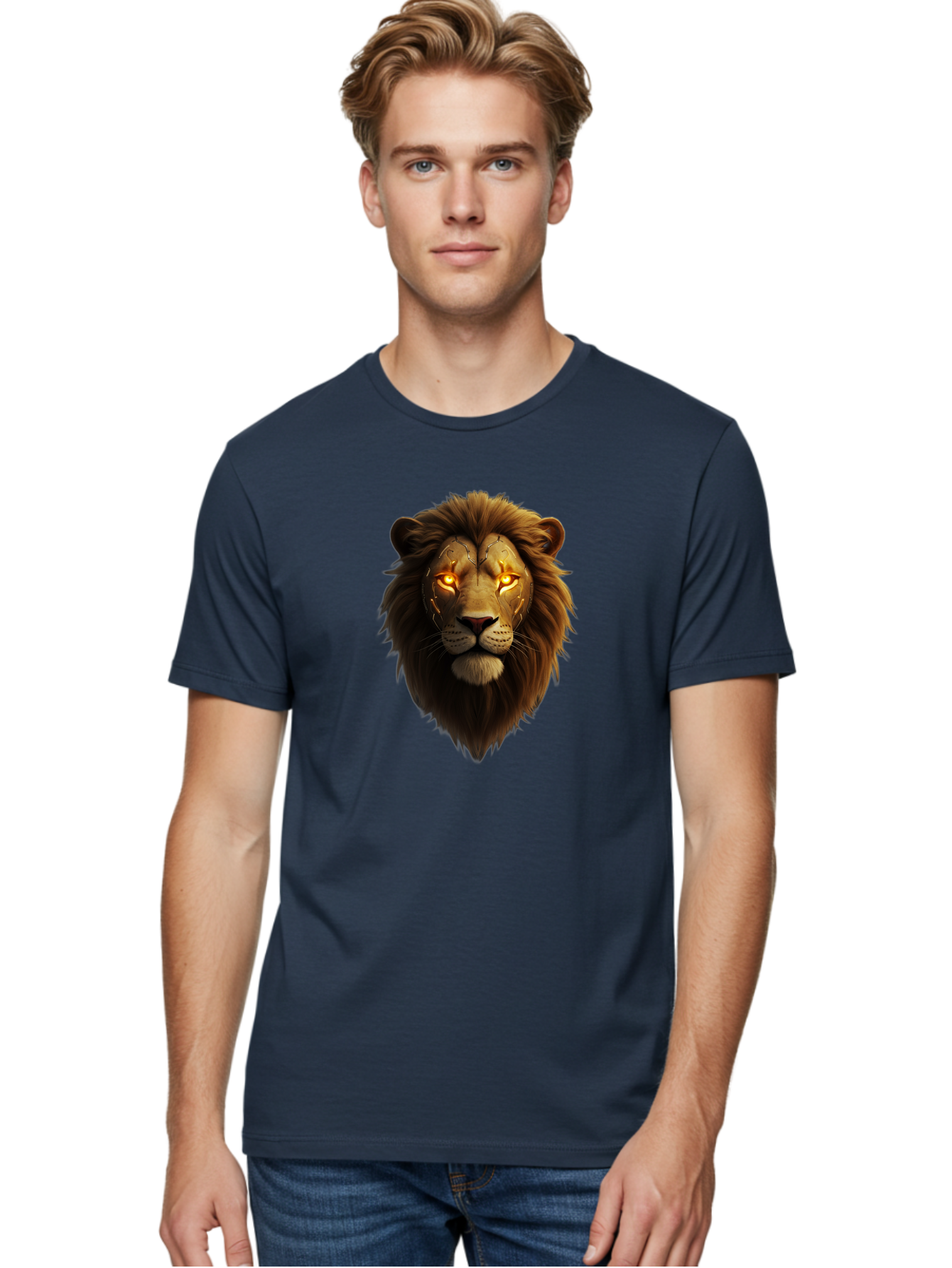 Lion-Head-6 Men'S Graphic Tee, 100% Cotton, Comfortable Casual Summer Wear, Machine Washable, Vintage Camera, Old Camera, Antique Camera, Black Camera, Classic Photography, Photography Equipment, Nostalgic Device, Film Camera, Camera Art Bao597