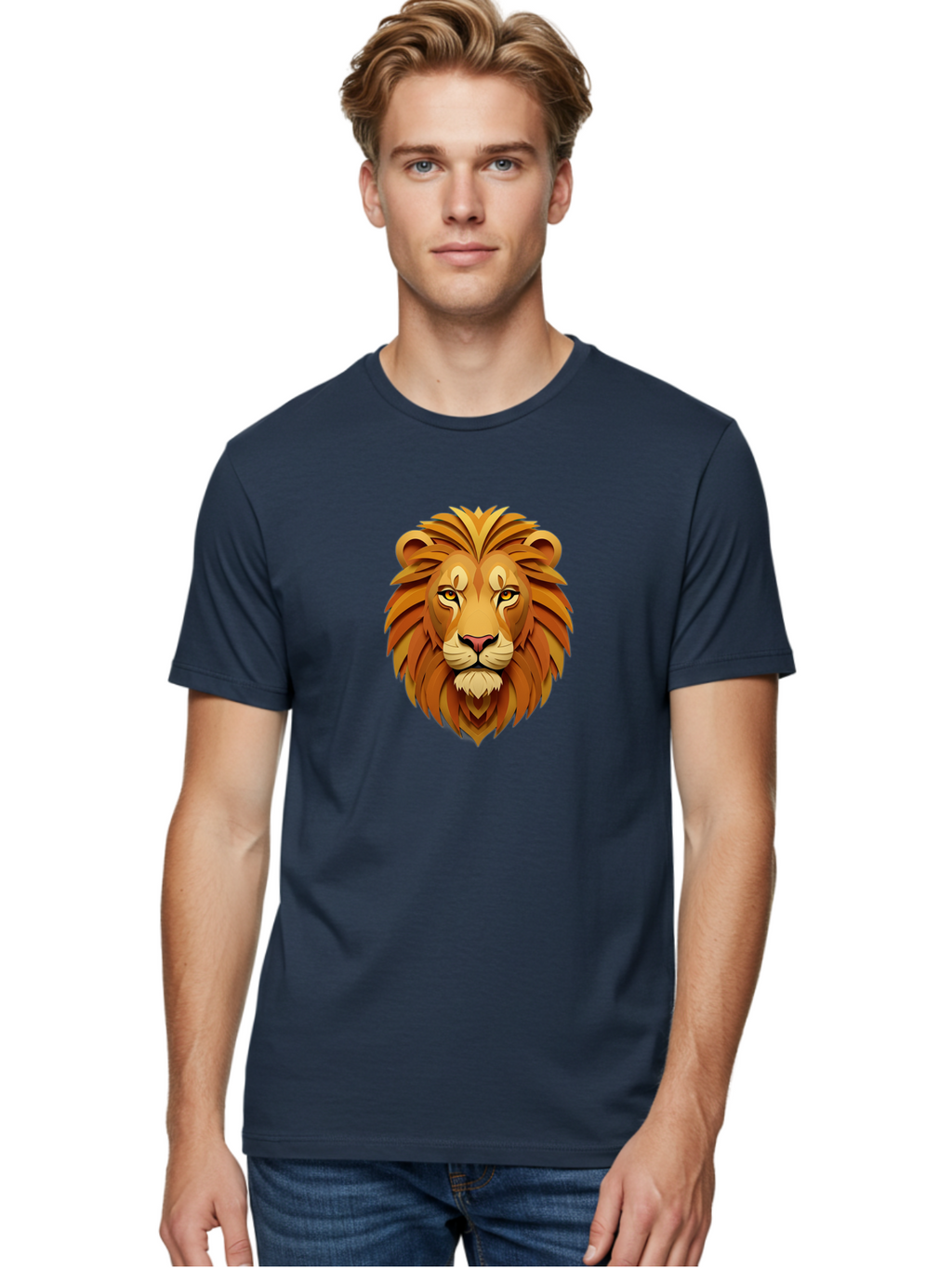 Lion-Head-7 Men'S Graphic Tee, 100% Cotton, Comfortable Casual Summer Wear, Machine Washable, Vintage Camera, Old Camera, Antique Camera, Black Camera, Classic Photography, Photography Equipment, Nostalgic Device, Film Camera, Camera Art Bao598