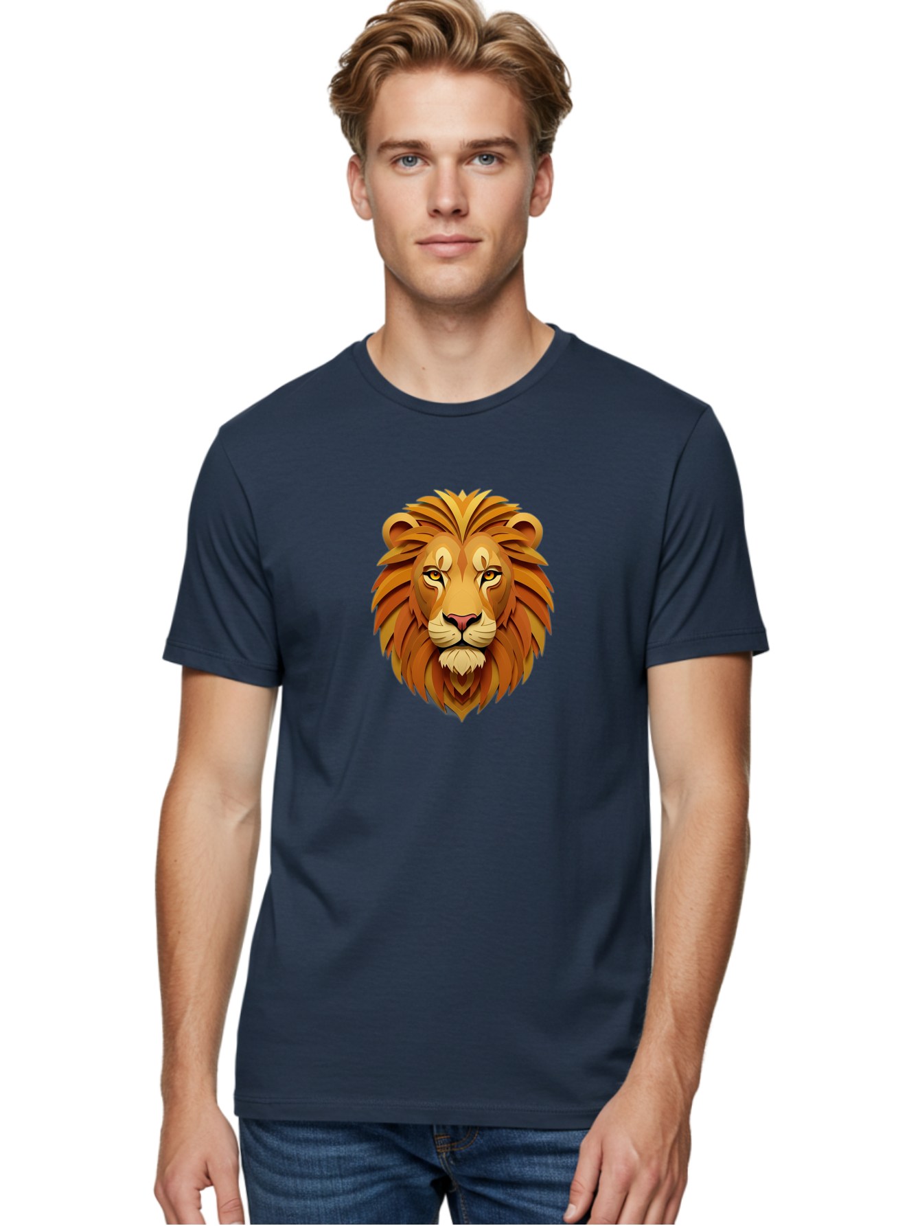 Lion-Head-7 Men'S Graphic Tee, 100% Cotton, Comfortable Casual Summer Wear, Machine Washable, Vintage Camera, Old Camera, Antique Camera, Black Camera, Classic Photography, Photography Equipment, Nostalgic Device, Film Camera, Camera Art Bao598
