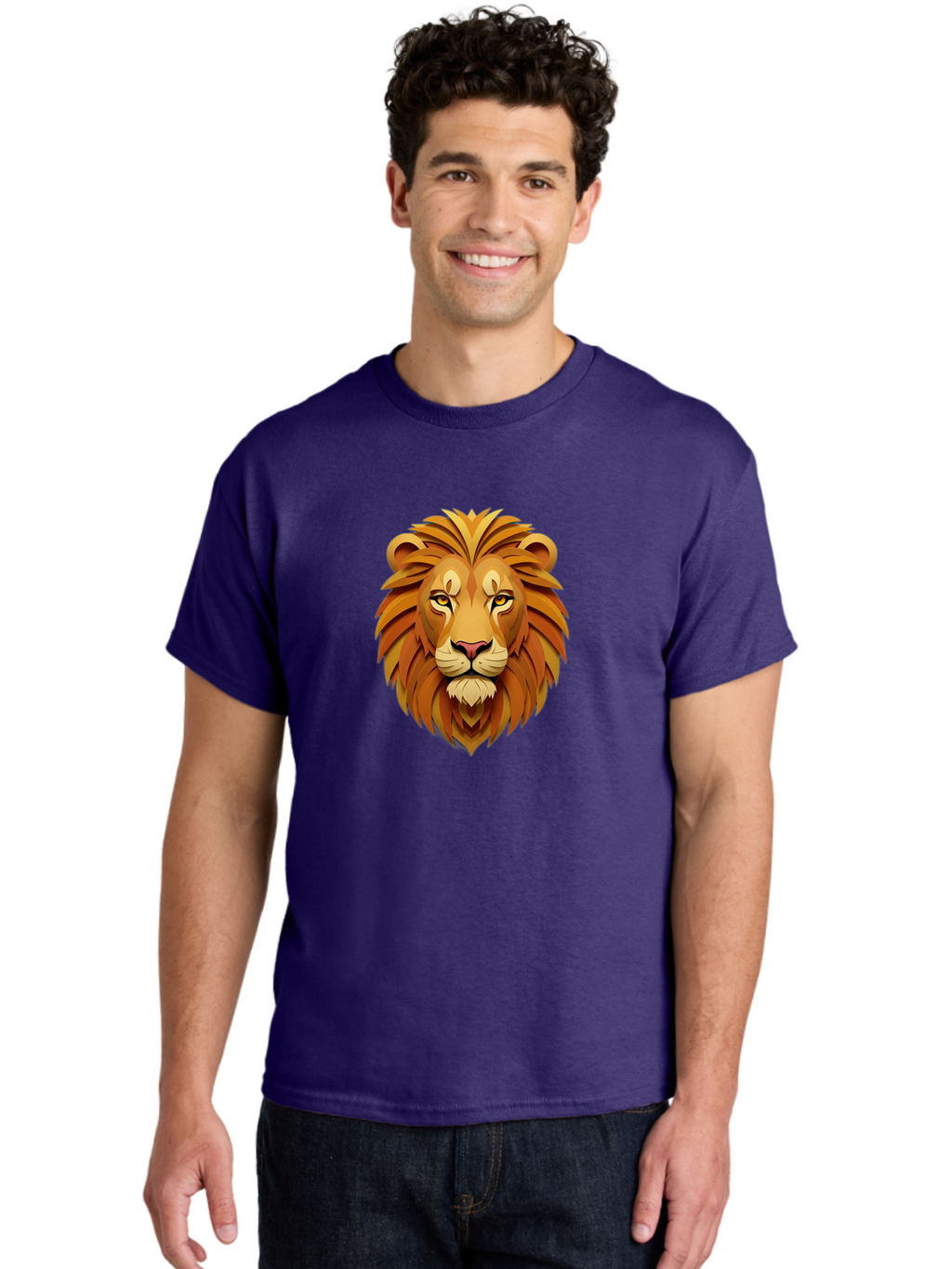 Lion-Head-7 Men'S Graphic Tee, 100% Cotton, Comfortable Casual Summer Wear, Machine Washable, Vintage Camera, Old Camera, Antique Camera, Black Camera, Classic Photography, Photography Equipment, Nostalgic Device, Film Camera, Camera Art Bao598