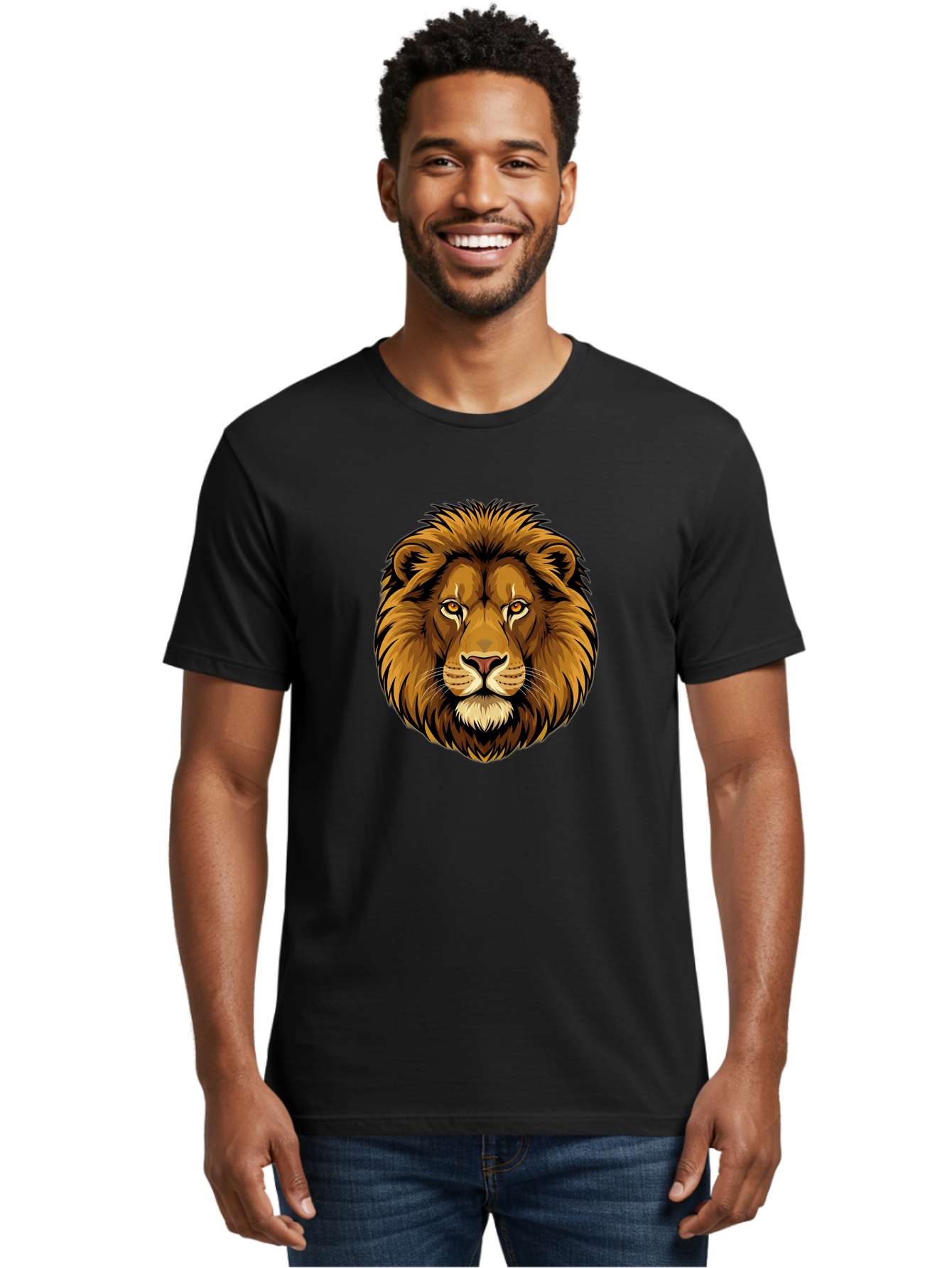 Lion-Head-8 Men'S Graphic Tee, 100% Cotton, Comfortable Casual Summer Wear, Machine Washable, Vintage Camera, Old Camera, Antique Camera, Black Camera, Classic Photography, Photography Equipment, Nostalgic Device, Film Camera, Camera Art Bao599