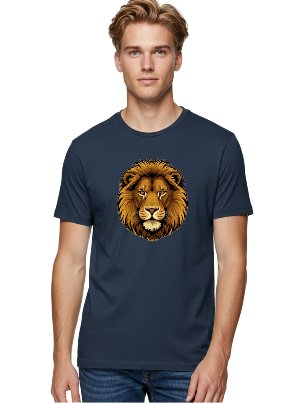 Lion-Head-8 Men'S Graphic Tee, 100% Cotton, Comfortable Casual Summer Wear, Machine Washable, Vintage Camera, Old Camera, Antique Camera, Black Camera, Classic Photography, Photography Equipment, Nostalgic Device, Film Camera, Camera Art Bao599
