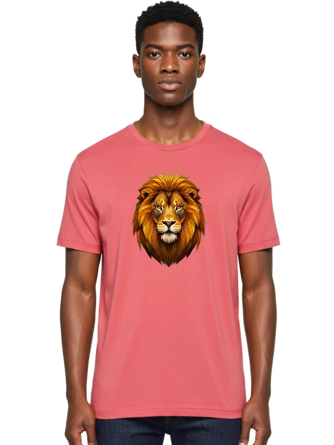 Lion-Head-9 Men'S Graphic Tee, 100% Cotton, Comfortable Casual Summer Wear, Machine Washable, Vintage Camera, Old Camera, Antique Camera, Black Camera, Classic Photography, Photography Equipment, Nostalgic Device, Film Camera, Camera Art Bao600