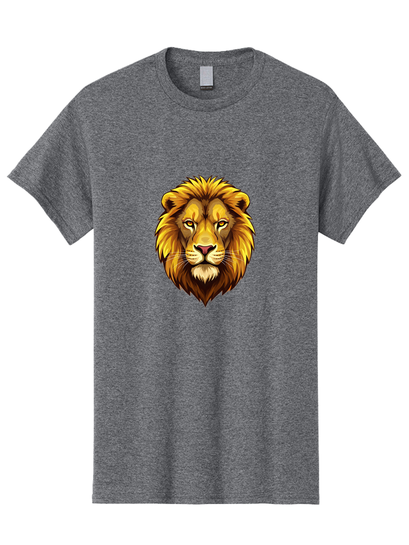Lion-Head-Logo Men'S Graphic Tee, 100% Cotton, Comfortable Casual Summer Wear, Machine Washable, Vintage Camera, Old Camera, Antique Camera, Black Camera, Classic Photography, Photography Equipment, Nostalgic Device, Film Camera, Camera Art Bao601