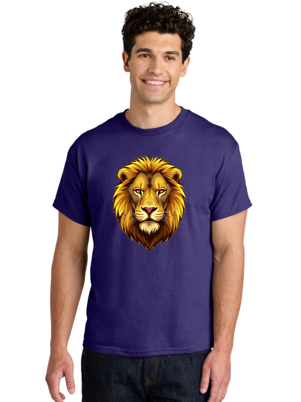 Lion-Head-Logo Men'S Graphic Tee, 100% Cotton, Comfortable Casual Summer Wear, Machine Washable, Vintage Camera, Old Camera, Antique Camera, Black Camera, Classic Photography, Photography Equipment, Nostalgic Device, Film Camera, Camera Art Bao601