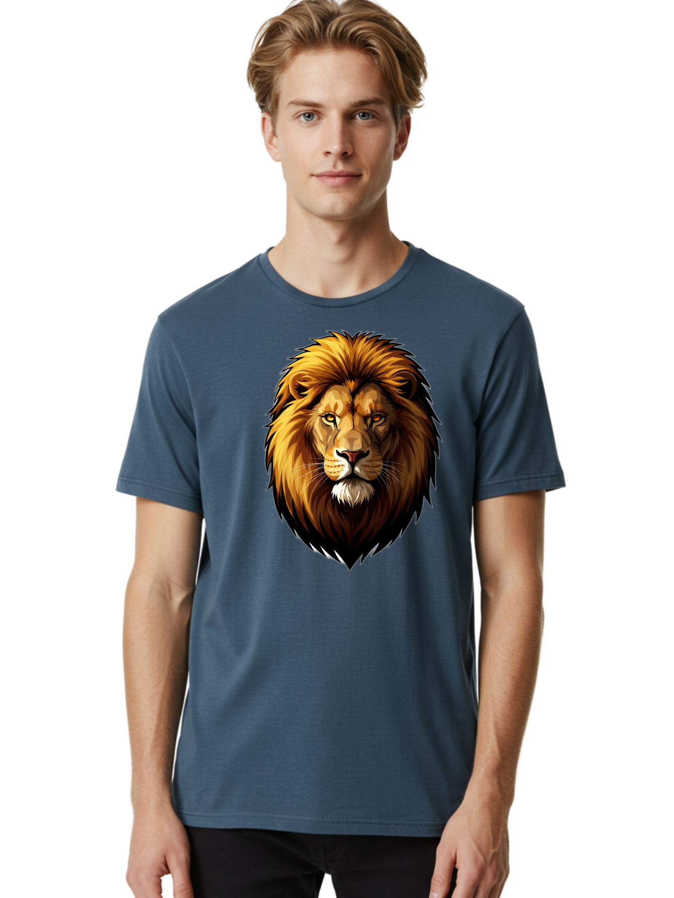 Lion-Head Men'S Graphic Tee, 100% Cotton, Comfortable Casual Summer Wear, Machine Washable, Vintage Camera, Old Camera, Antique Camera, Black Camera, Classic Photography, Photography Equipment, Nostalgic Device, Film Camera, Camera Art Bao602
