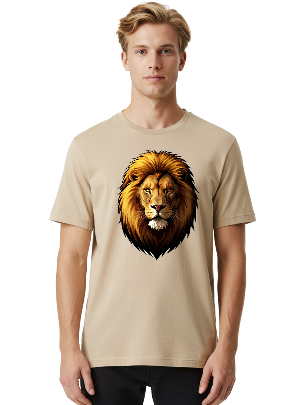 Lion-Head Men'S Graphic Tee, 100% Cotton, Comfortable Casual Summer Wear, Machine Washable, Vintage Camera, Old Camera, Antique Camera, Black Camera, Classic Photography, Photography Equipment, Nostalgic Device, Film Camera, Camera Art Bao602