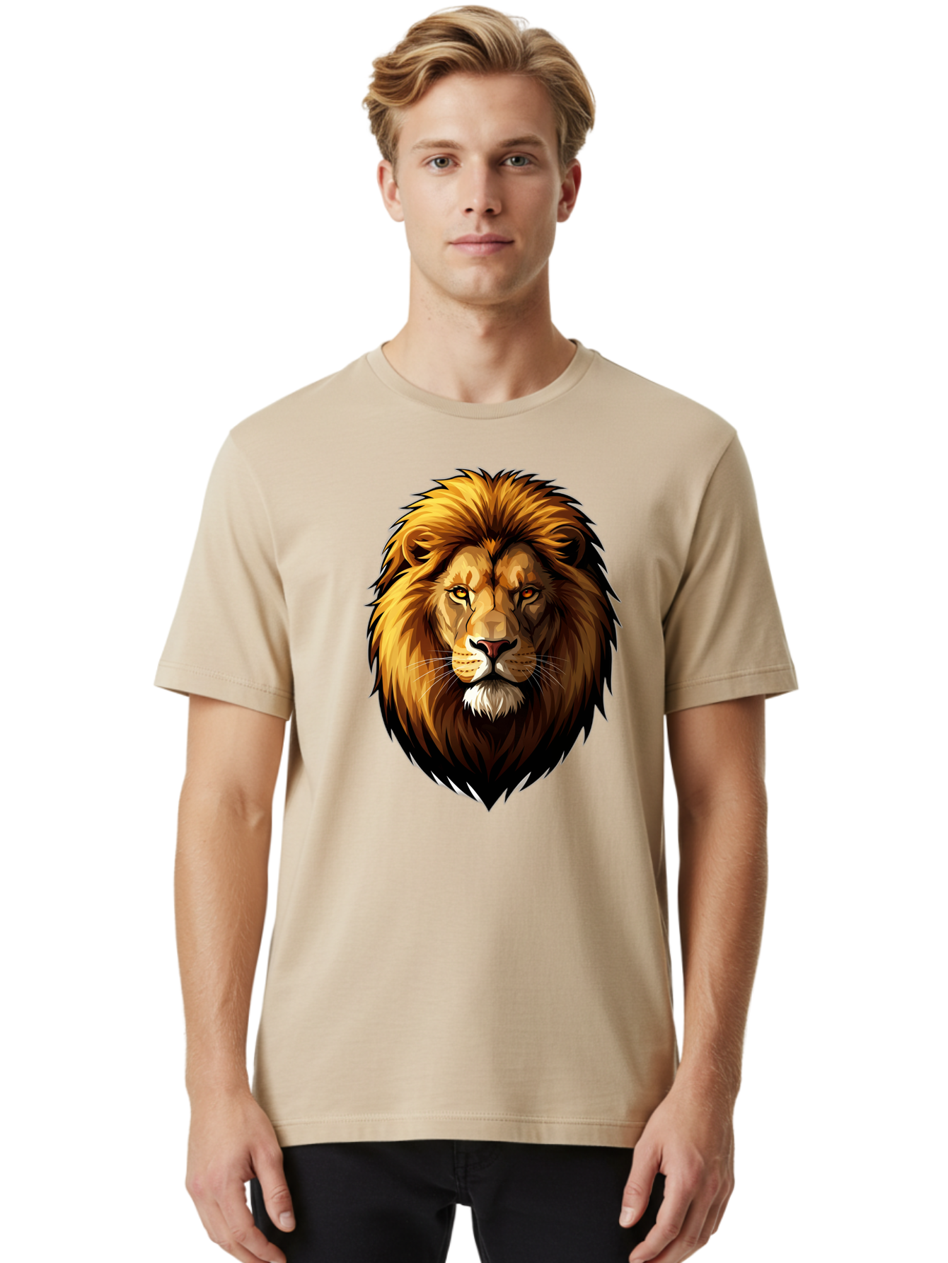 Lion-Head Men'S Graphic Tee, 100% Cotton, Comfortable Casual Summer Wear, Machine Washable, Vintage Camera, Old Camera, Antique Camera, Black Camera, Classic Photography, Photography Equipment, Nostalgic Device, Film Camera, Camera Art Bao602