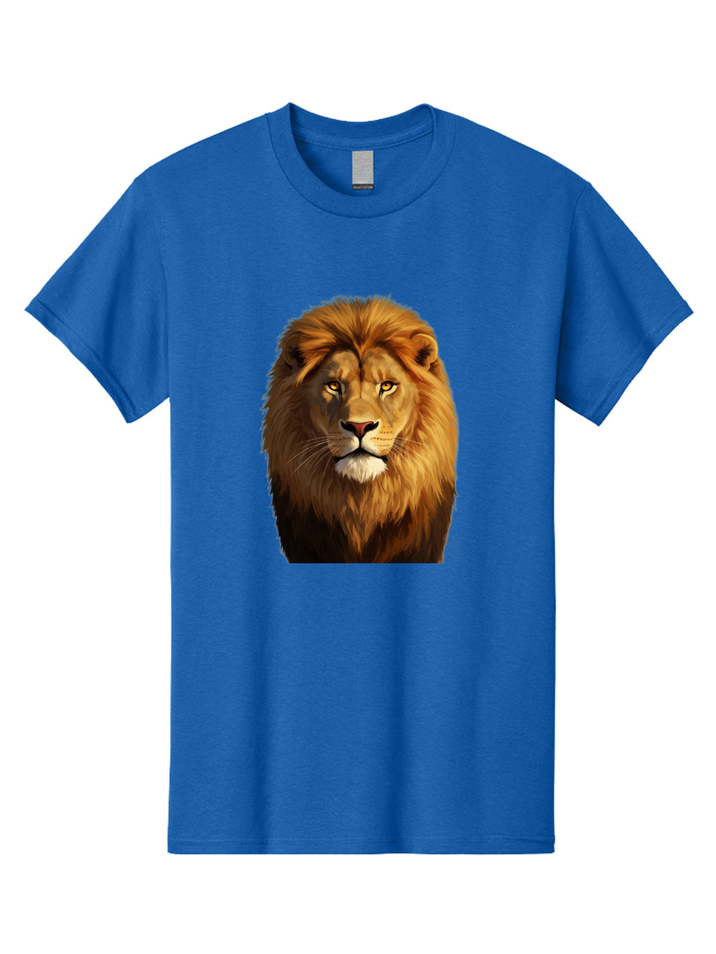 Lion-Portrait-1 Men'S Graphic Tee, 100% Cotton, Comfortable Casual Summer Wear, Machine Washable, Vintage Camera, Old Camera, Antique Camera, Black Camera, Classic Photography, Photography Equipment, Nostalgic Device, Film Camera, Camera Art Bao603