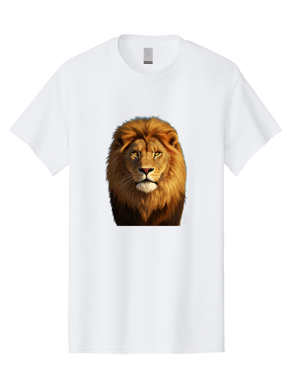 Lion-Portrait-1 Men'S Graphic Tee, 100% Cotton, Comfortable Casual Summer Wear, Machine Washable, Vintage Camera, Old Camera, Antique Camera, Black Camera, Classic Photography, Photography Equipment, Nostalgic Device, Film Camera, Camera Art Bao603