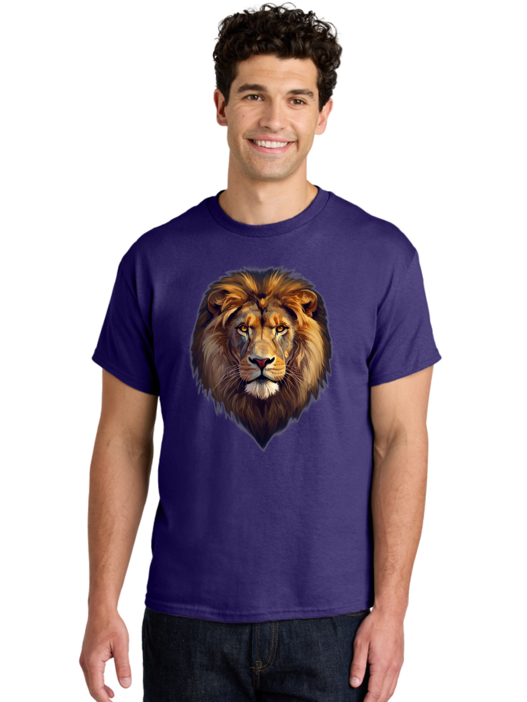 Lion-Portrait Men'S Graphic Tee, 100% Cotton, Comfortable Casual Summer Wear, Machine Washable, Vintage Camera, Old Camera, Antique Camera, Black Camera, Classic Photography, Photography Equipment, Nostalgic Device, Film Camera, Camera Art Bao604