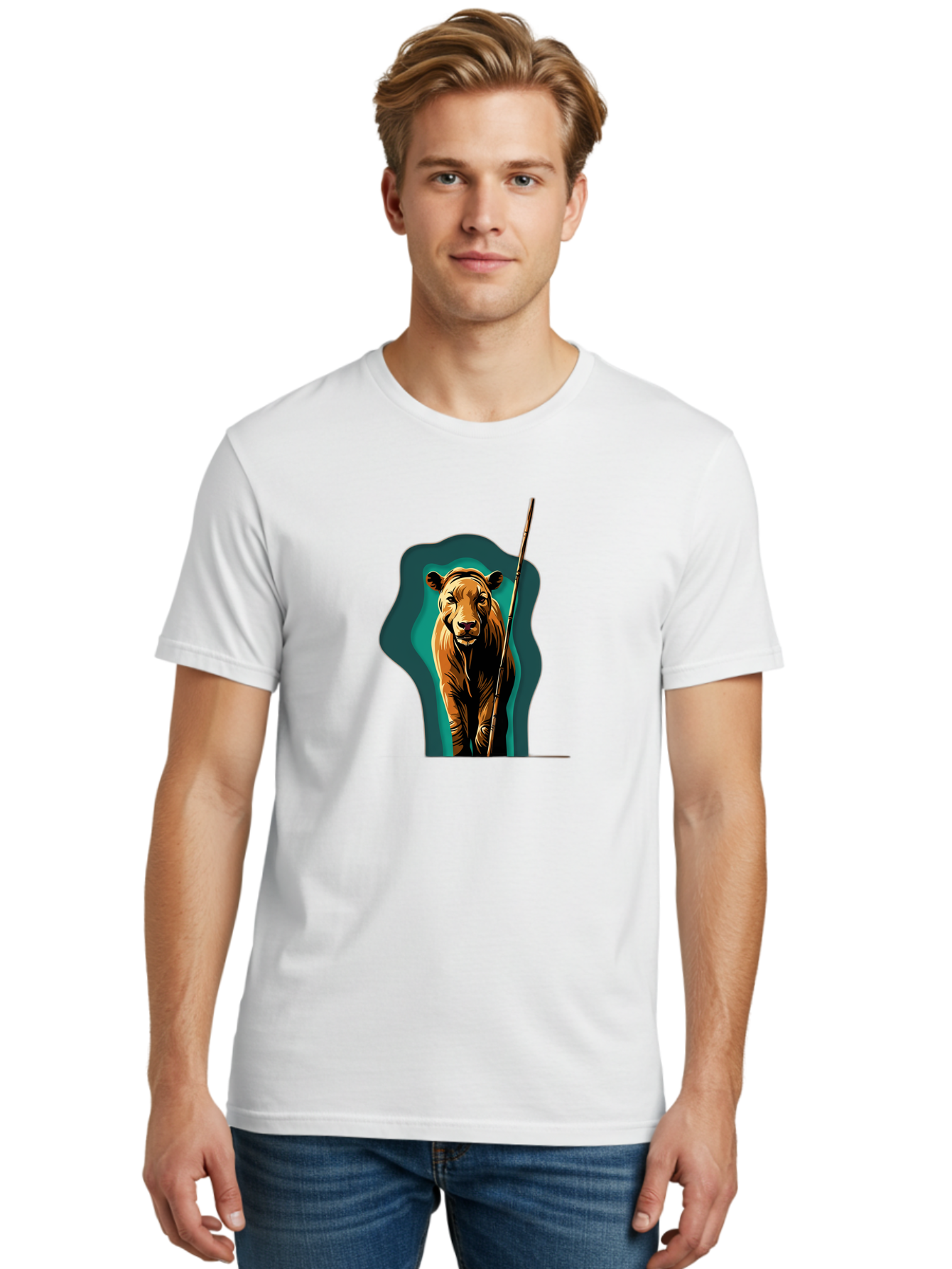 Lion-With-Spear Men'S Graphic Tee, 100% Cotton, Comfortable Casual Summer Wear, Machine Washable, Vintage Camera, Old Camera, Antique Camera, Black Camera, Classic Photography, Photography Equipment, Nostalgic Device, Film Camera, Camera Art Bao605