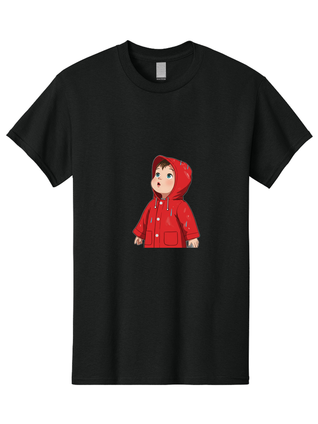 Little-Boy-Red-Raincoat Men'S Graphic Tee, 100% Cotton, Comfortable Casual Summer Wear, Machine Washable, Vintage Camera, Old Camera, Antique Camera, Black Camera, Classic Photography, Photography Equipment, Nostalgic Device, Film Camera, Bao607