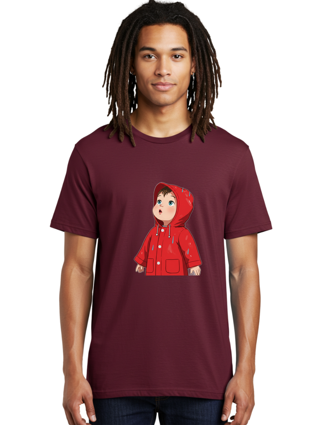 Little-Boy-Red-Raincoat Men'S Graphic Tee, 100% Cotton, Comfortable Casual Summer Wear, Machine Washable, Vintage Camera, Old Camera, Antique Camera, Black Camera, Classic Photography, Photography Equipment, Nostalgic Device, Film Camera, Bao607