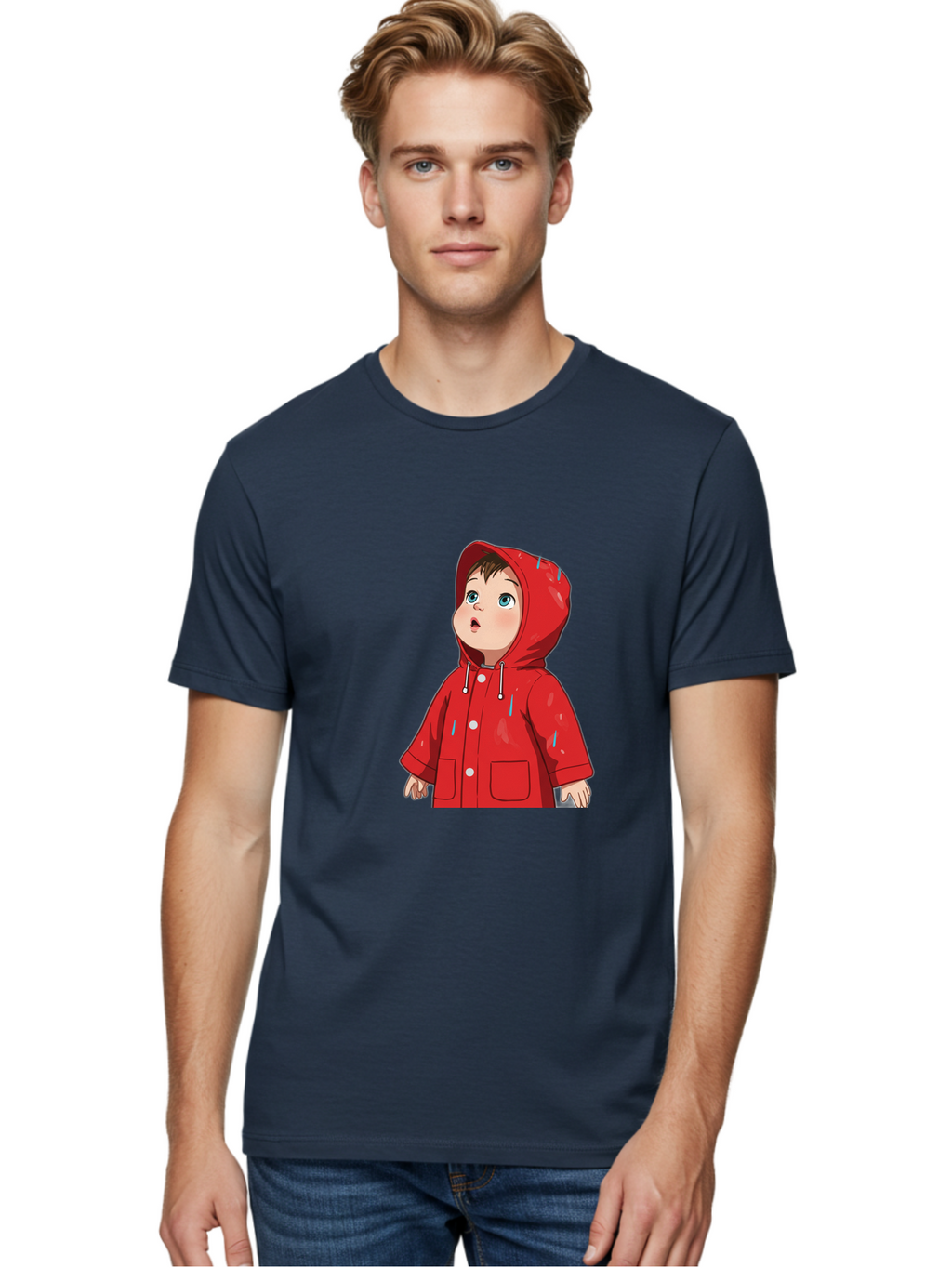 Little-Boy-Red-Raincoat Men'S Graphic Tee, 100% Cotton, Comfortable Casual Summer Wear, Machine Washable, Vintage Camera, Old Camera, Antique Camera, Black Camera, Classic Photography, Photography Equipment, Nostalgic Device, Film Camera, Bao607