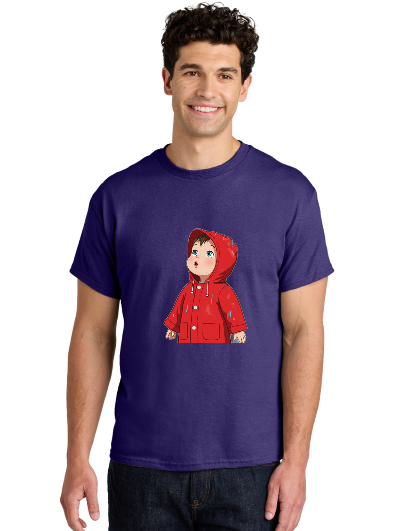 Little-Boy-Red-Raincoat Men'S Graphic Tee, 100% Cotton, Comfortable Casual Summer Wear, Machine Washable, Vintage Camera, Old Camera, Antique Camera, Black Camera, Classic Photography, Photography Equipment, Nostalgic Device, Film Camera, Bao607