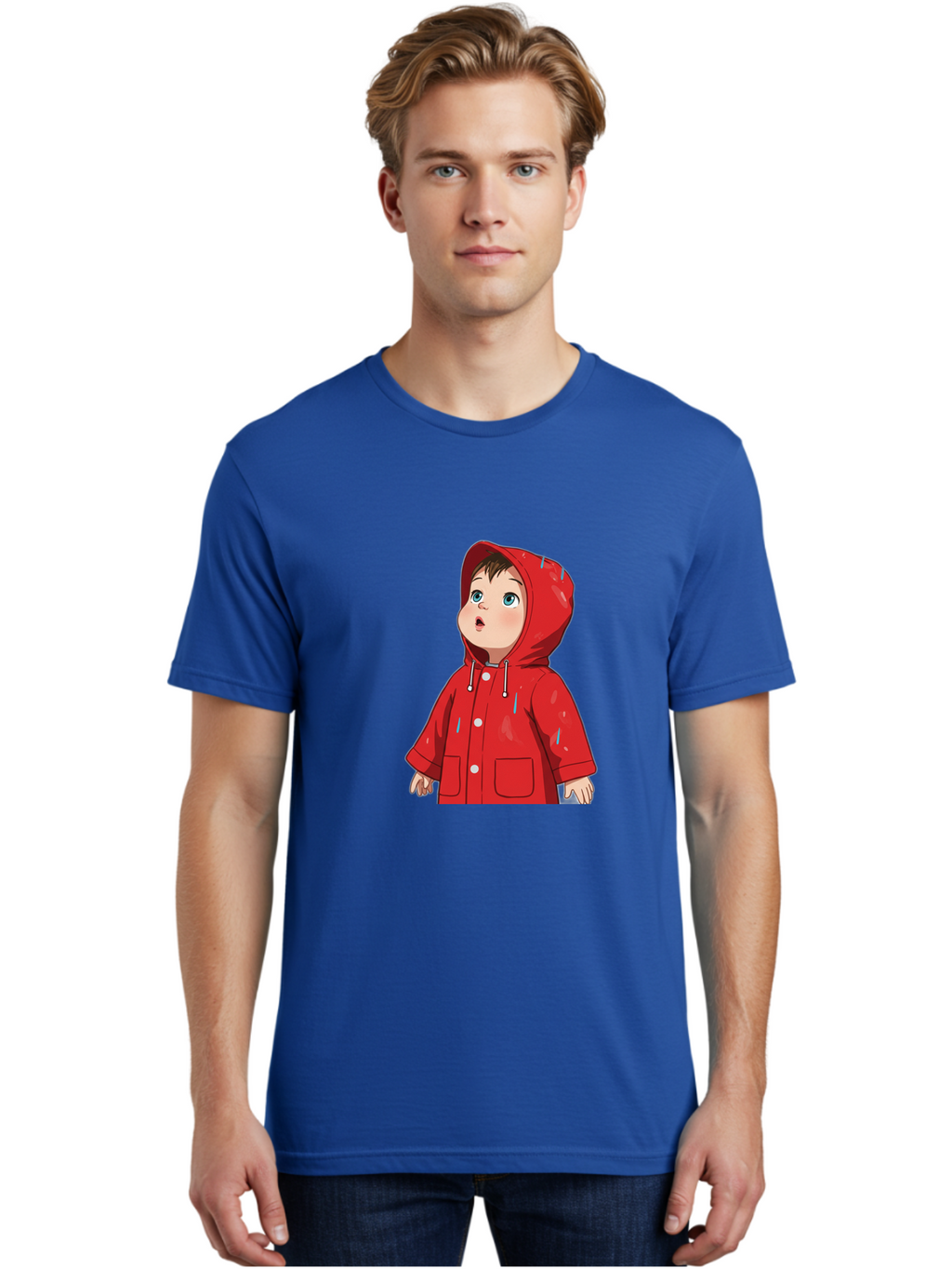 Little-Boy-Red-Raincoat Men'S Graphic Tee, 100% Cotton, Comfortable Casual Summer Wear, Machine Washable, Vintage Camera, Old Camera, Antique Camera, Black Camera, Classic Photography, Photography Equipment, Nostalgic Device, Film Camera, Bao607