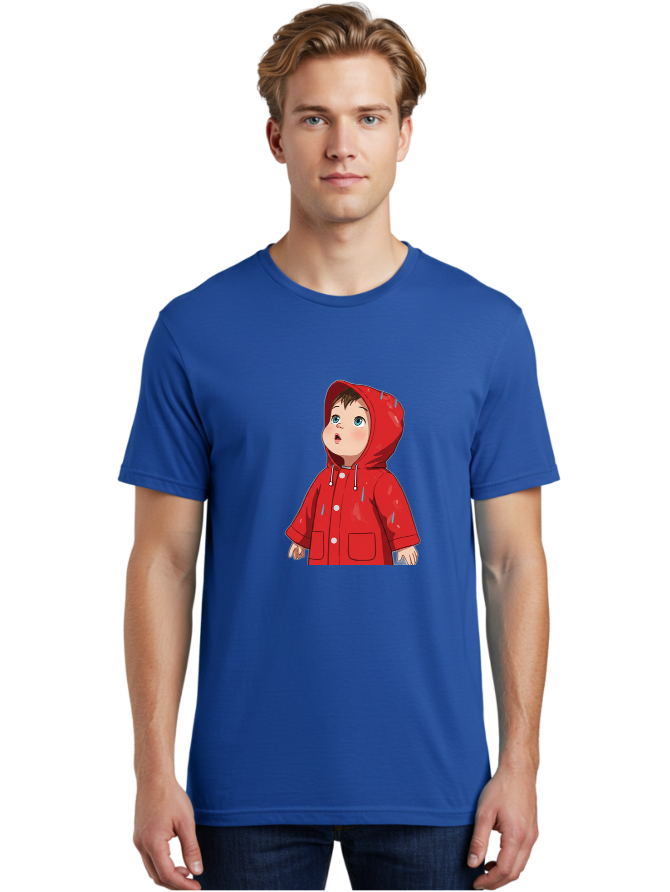 Little-Boy-Red-Raincoat Men'S Graphic Tee, 100% Cotton, Comfortable Casual Summer Wear, Machine Washable, Vintage Camera, Old Camera, Antique Camera, Black Camera, Classic Photography, Photography Equipment, Nostalgic Device, Film Camera, Bao607