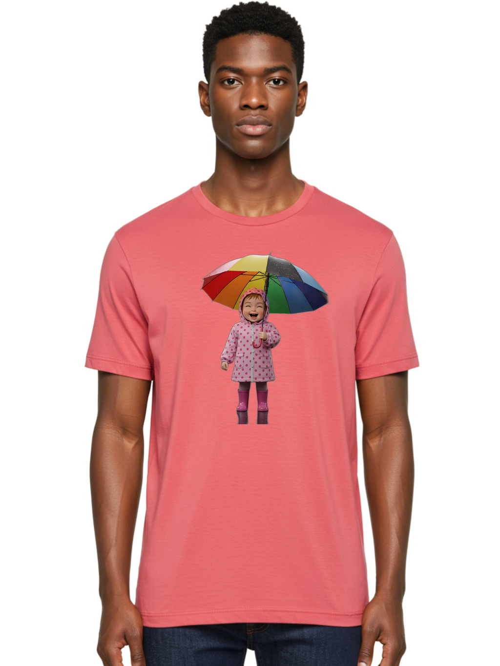 Little-Girl-With-Rainbow-Umbrella Men'S Graphic Tee, 100% Cotton, Comfortable Casual Summer Wear, Machine Washable, Vintage Camera, Old Camera, Antique Camera, Black Camera, Classic Photography, Photography Equipment, Nostalgic Device, Bao608