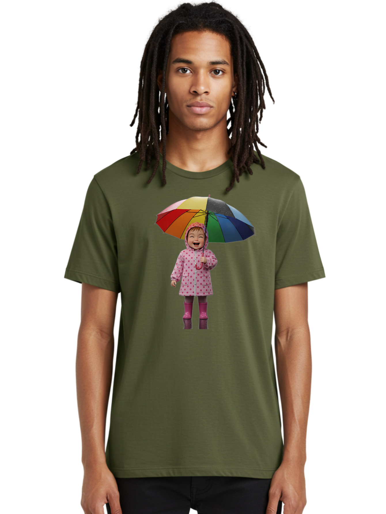 Little-Girl-With-Rainbow-Umbrella Men'S Graphic Tee, 100% Cotton, Comfortable Casual Summer Wear, Machine Washable, Vintage Camera, Old Camera, Antique Camera, Black Camera, Classic Photography, Photography Equipment, Nostalgic Device, Bao608