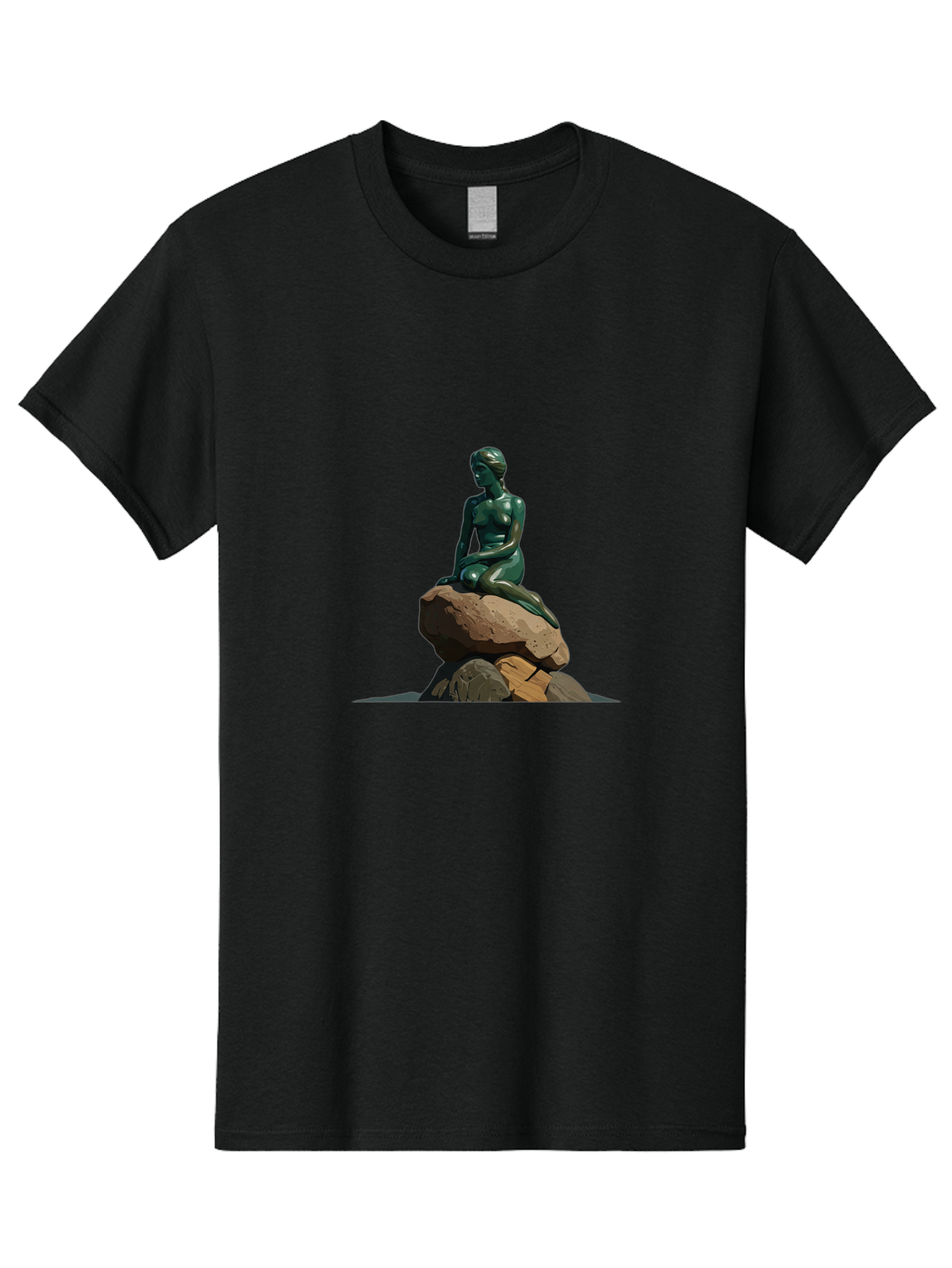 Little-Mermaid-Statue Men'S Graphic Tee, 100% Cotton, Comfortable Casual Summer Wear, Machine Washable, Vintage Camera, Old Camera, Antique Camera, Black Camera, Classic Photography, Photography Equipment, Nostalgic Device, Film Camera, Bao609
