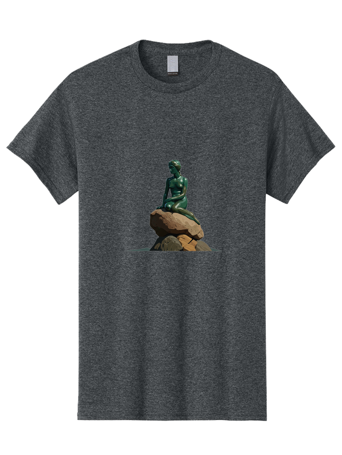Little-Mermaid-Statue Men'S Graphic Tee, 100% Cotton, Comfortable Casual Summer Wear, Machine Washable, Vintage Camera, Old Camera, Antique Camera, Black Camera, Classic Photography, Photography Equipment, Nostalgic Device, Film Camera, Bao609