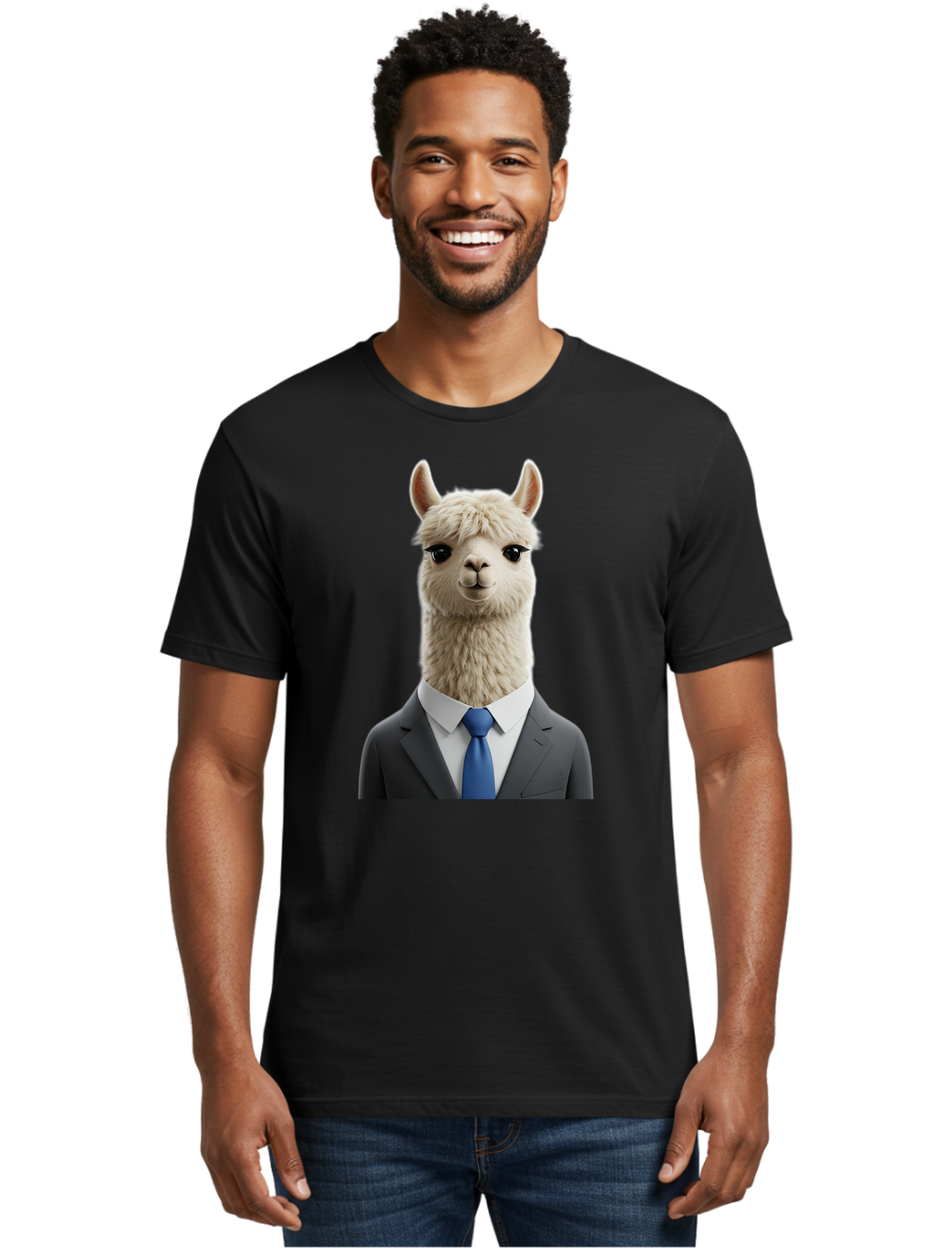 Llama-In-Business-Attire Men'S Graphic Tee, 100% Cotton, Comfortable Casual Summer Wear, Machine Washable, Vintage Camera, Old Camera, Antique Camera, Black Camera, Classic Photography, Photography Equipment, Nostalgic Device, Film Camera, Bao610