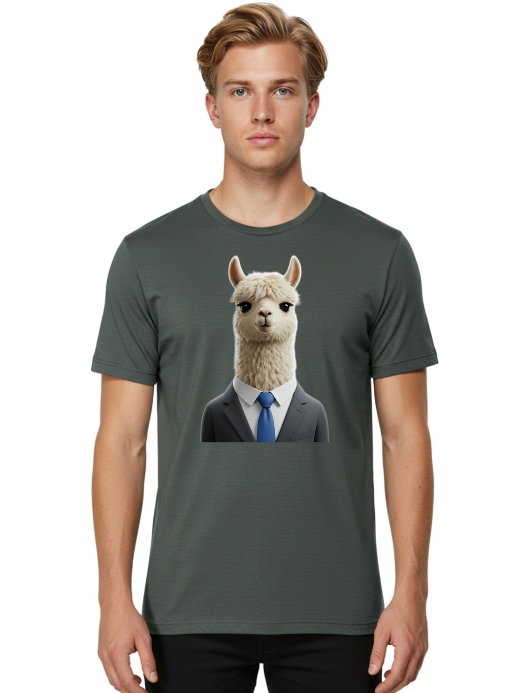 Llama-In-Business-Attire Men'S Graphic Tee, 100% Cotton, Comfortable Casual Summer Wear, Machine Washable, Vintage Camera, Old Camera, Antique Camera, Black Camera, Classic Photography, Photography Equipment, Nostalgic Device, Film Camera, Bao610