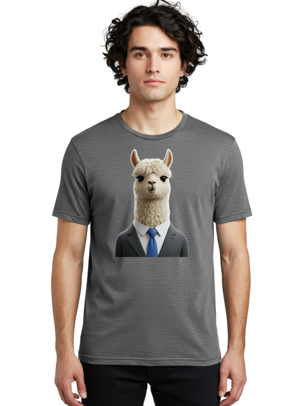 Llama-In-Business-Attire Men'S Graphic Tee, 100% Cotton, Comfortable Casual Summer Wear, Machine Washable, Vintage Camera, Old Camera, Antique Camera, Black Camera, Classic Photography, Photography Equipment, Nostalgic Device, Film Camera, Bao610