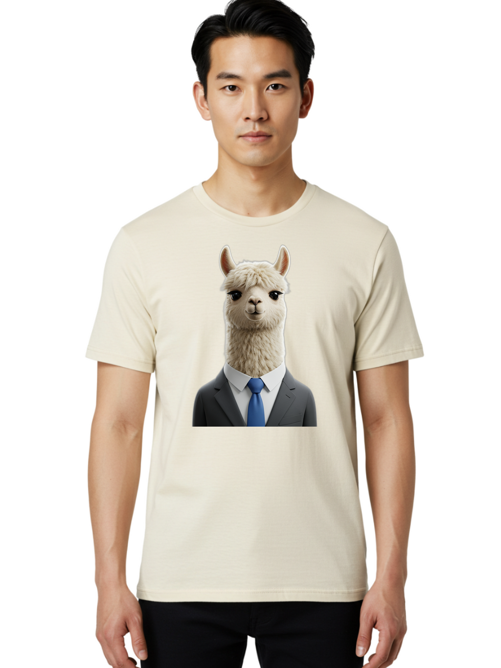 Llama-In-Business-Attire Men'S Graphic Tee, 100% Cotton, Comfortable Casual Summer Wear, Machine Washable, Vintage Camera, Old Camera, Antique Camera, Black Camera, Classic Photography, Photography Equipment, Nostalgic Device, Film Camera, Bao610