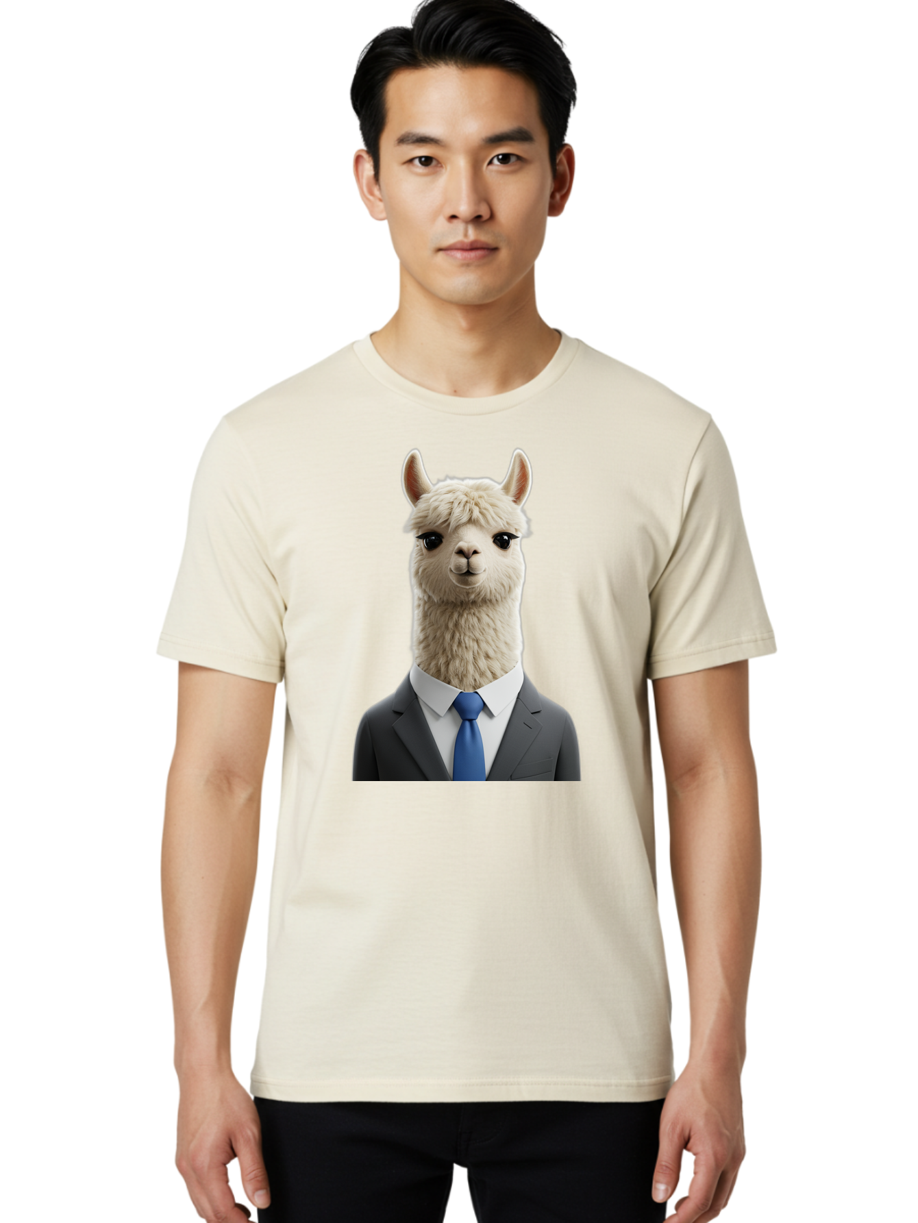 Llama-In-Business-Attire Men'S Graphic Tee, 100% Cotton, Comfortable Casual Summer Wear, Machine Washable, Vintage Camera, Old Camera, Antique Camera, Black Camera, Classic Photography, Photography Equipment, Nostalgic Device, Film Camera, Bao610