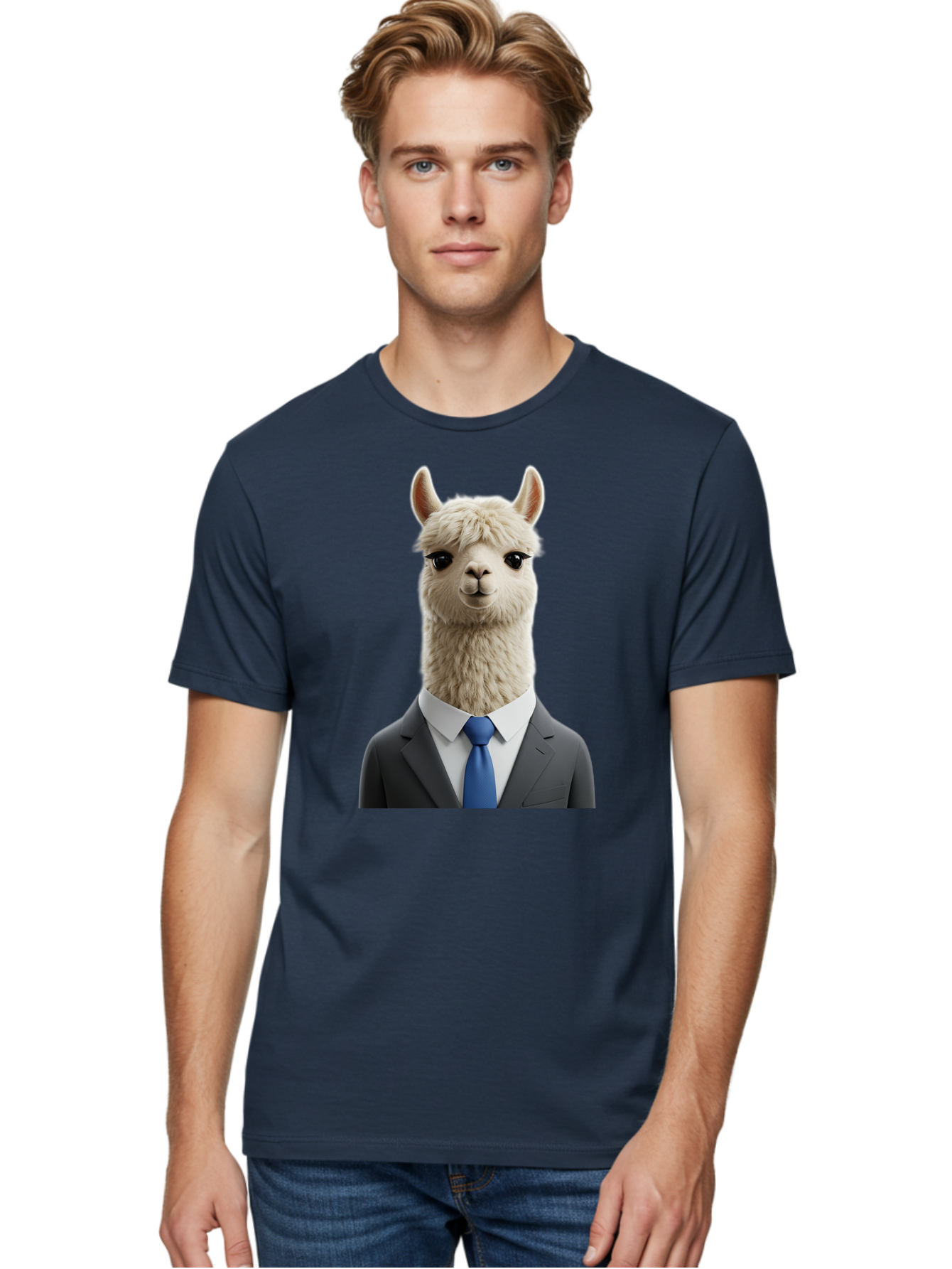 Llama-In-Business-Attire Men'S Graphic Tee, 100% Cotton, Comfortable Casual Summer Wear, Machine Washable, Vintage Camera, Old Camera, Antique Camera, Black Camera, Classic Photography, Photography Equipment, Nostalgic Device, Film Camera, Bao610