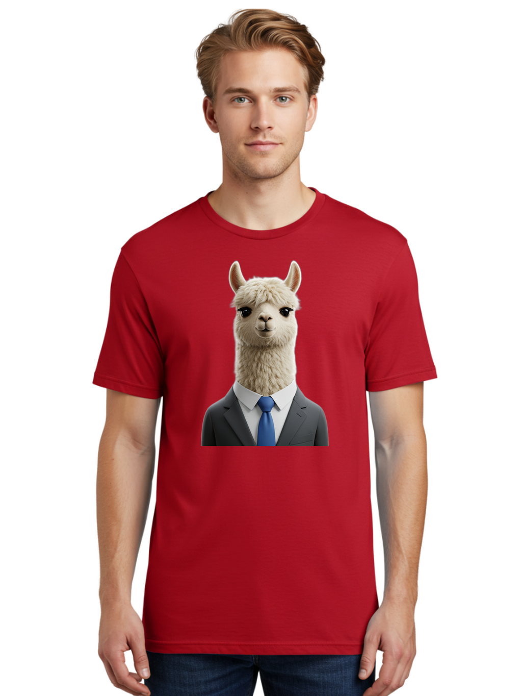 Llama-In-Business-Attire Men'S Graphic Tee, 100% Cotton, Comfortable Casual Summer Wear, Machine Washable, Vintage Camera, Old Camera, Antique Camera, Black Camera, Classic Photography, Photography Equipment, Nostalgic Device, Film Camera, Bao610