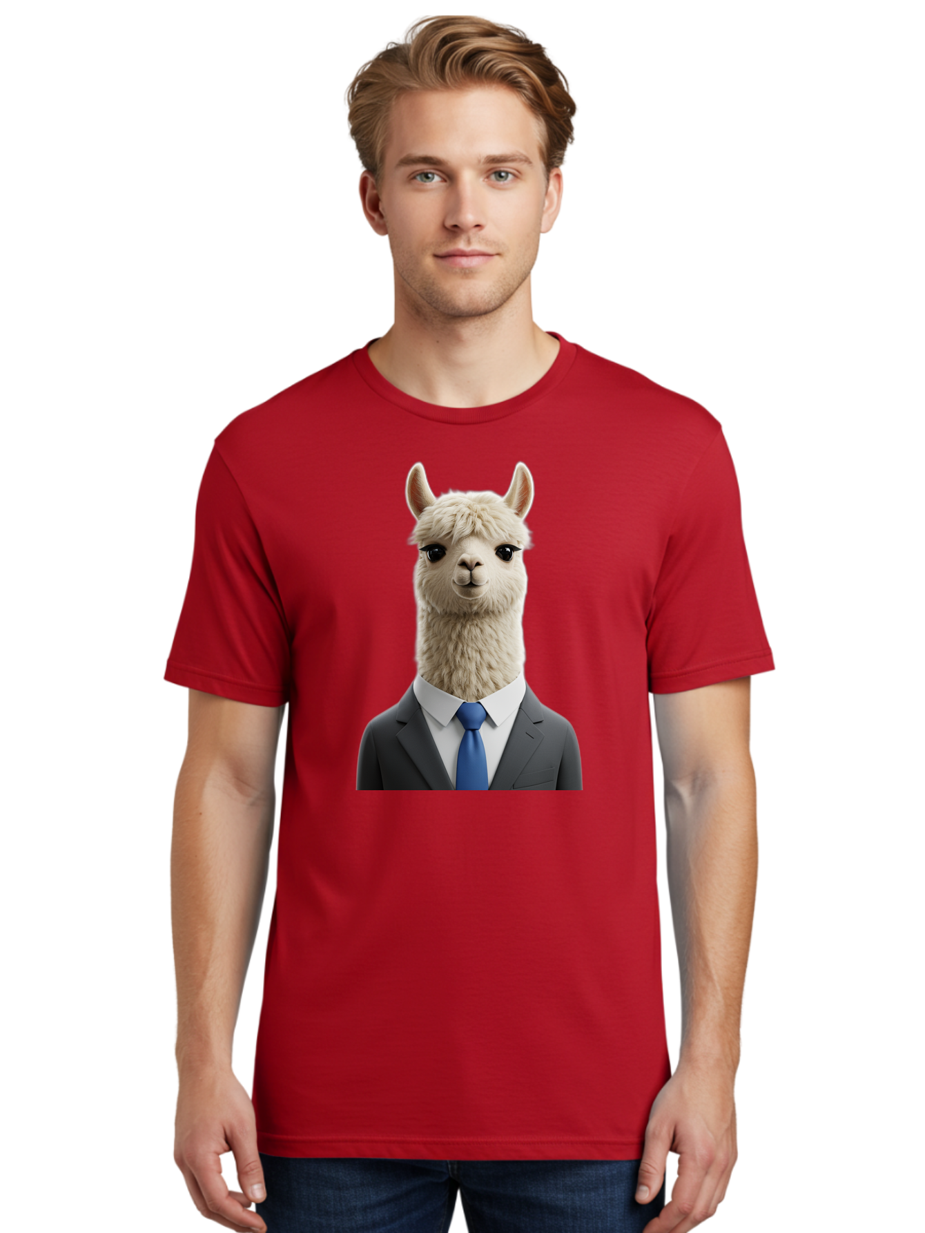 Llama-In-Business-Attire Men'S Graphic Tee, 100% Cotton, Comfortable Casual Summer Wear, Machine Washable, Vintage Camera, Old Camera, Antique Camera, Black Camera, Classic Photography, Photography Equipment, Nostalgic Device, Film Camera, Bao610
