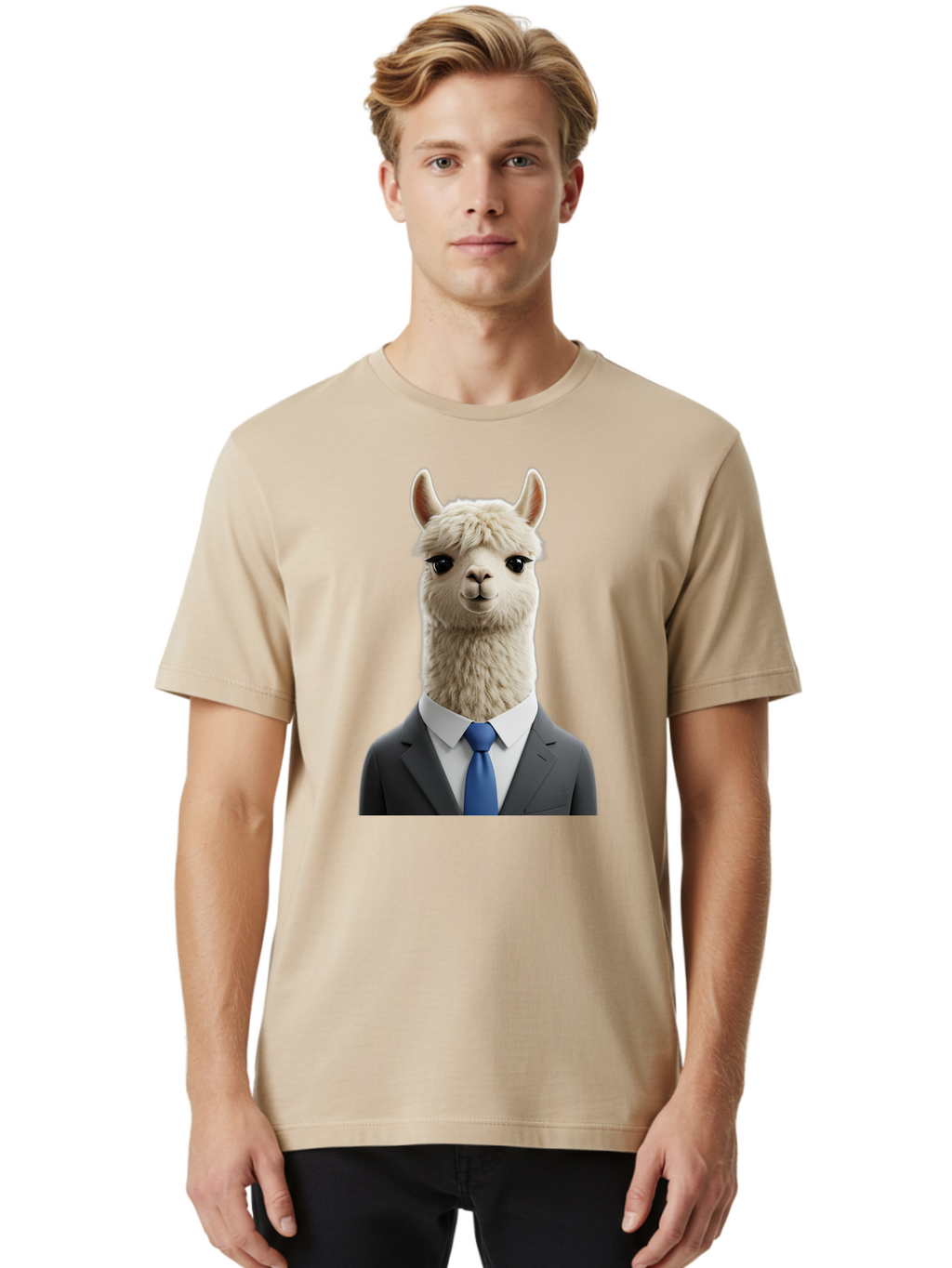 Llama-In-Business-Attire Men'S Graphic Tee, 100% Cotton, Comfortable Casual Summer Wear, Machine Washable, Vintage Camera, Old Camera, Antique Camera, Black Camera, Classic Photography, Photography Equipment, Nostalgic Device, Film Camera, Bao610