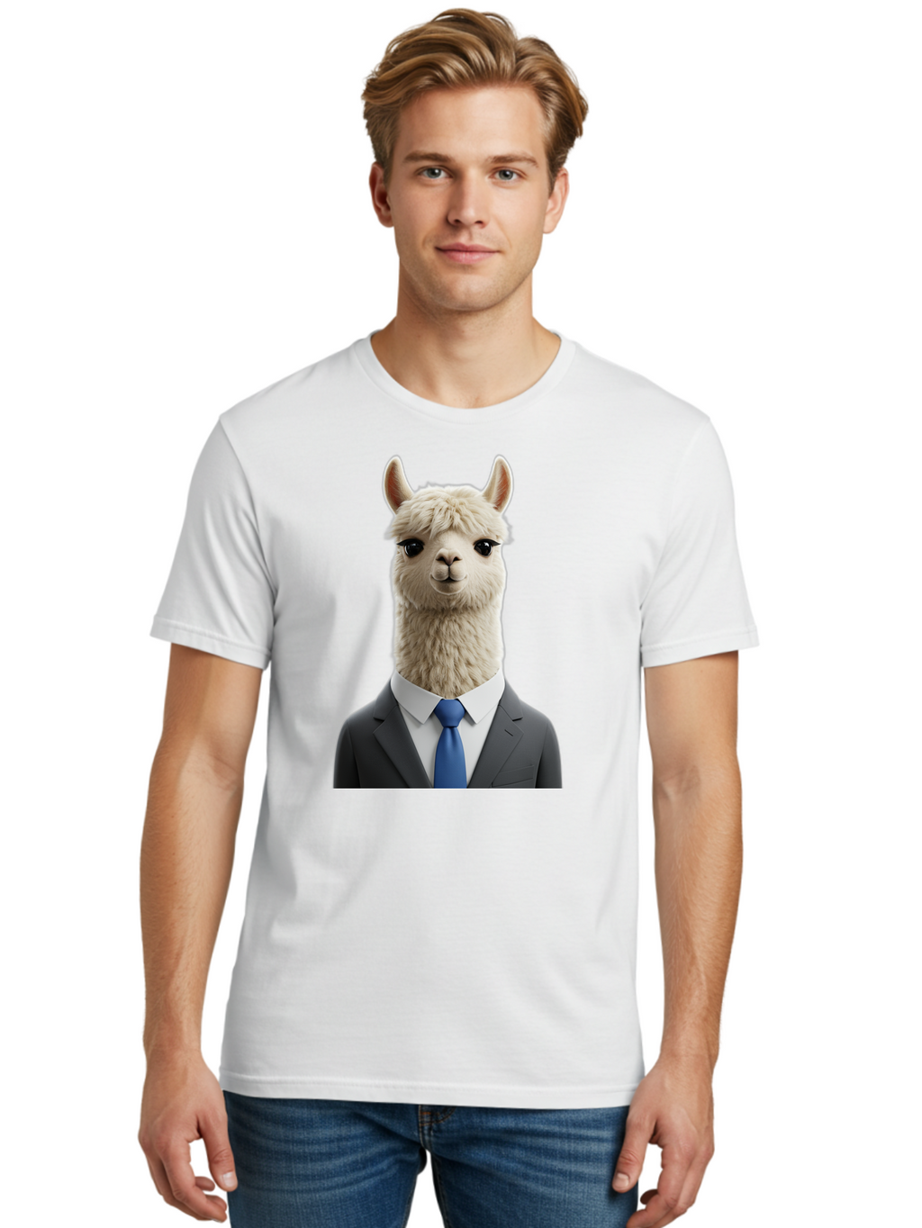 Llama-In-Business-Attire Men'S Graphic Tee, 100% Cotton, Comfortable Casual Summer Wear, Machine Washable, Vintage Camera, Old Camera, Antique Camera, Black Camera, Classic Photography, Photography Equipment, Nostalgic Device, Film Camera, Bao610
